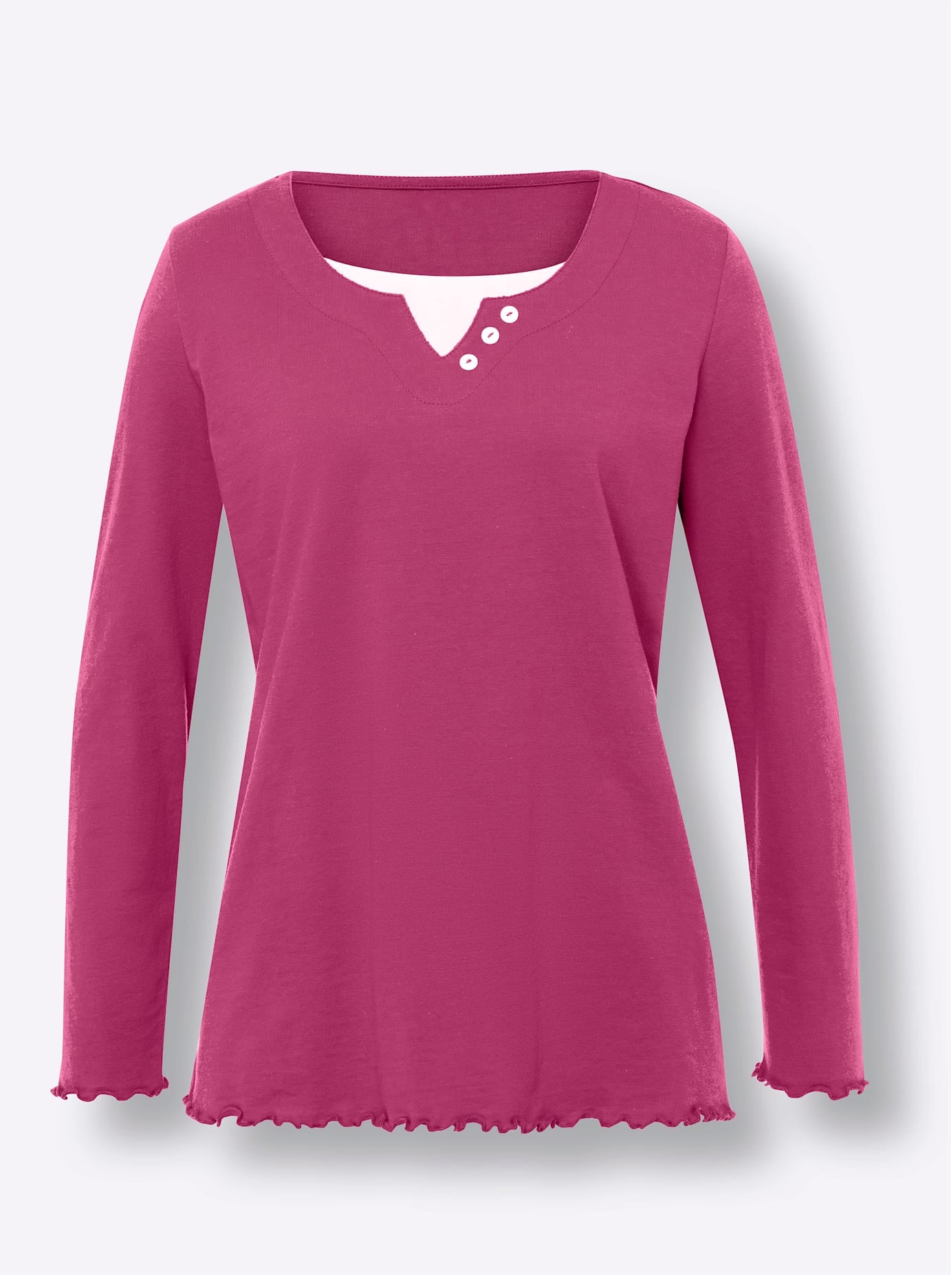 nicht definiert 2-in-1-Shirt »Langarm-Shirt«, (1 tlg.)