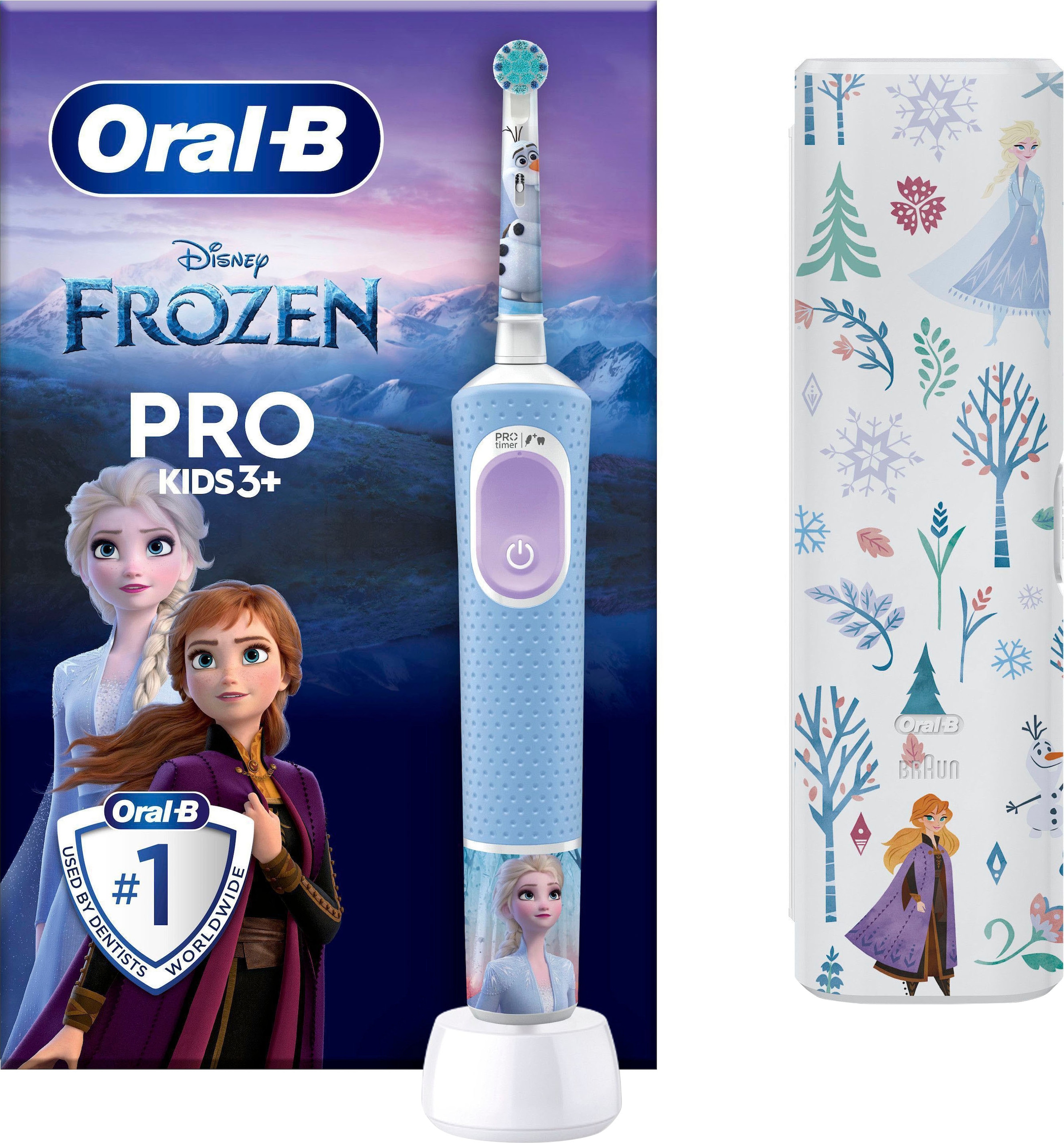 jetzt Jahren Kinder Oral-B ab Jelmoli-Versand »Pro 1 ➥ Aufsteckbürsten, | 3 Frozen«, Elektrische St. Zahnbürste für kaufen Kids