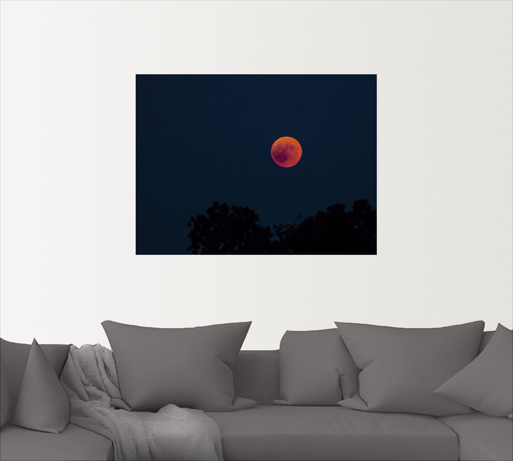 Artland Wandbild »Mond«, Himmelsbilder, (1 St.), als Alubild, Leinwandbild, Wandaufkleber oder Poster in versch. Grössen
