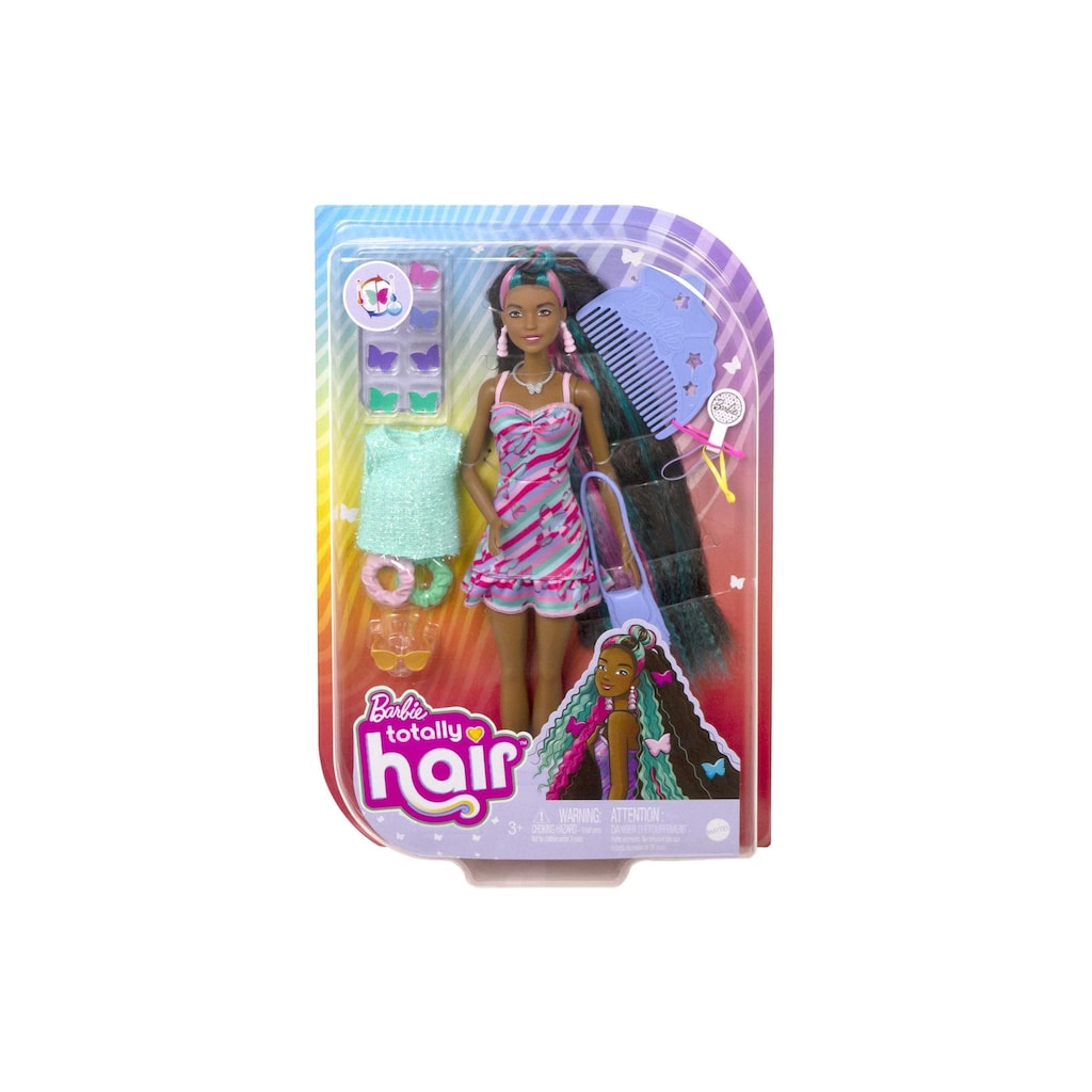 Barbie Anziehpuppe »Barbie Totally Hair Puppe (schwarze Haare)«
