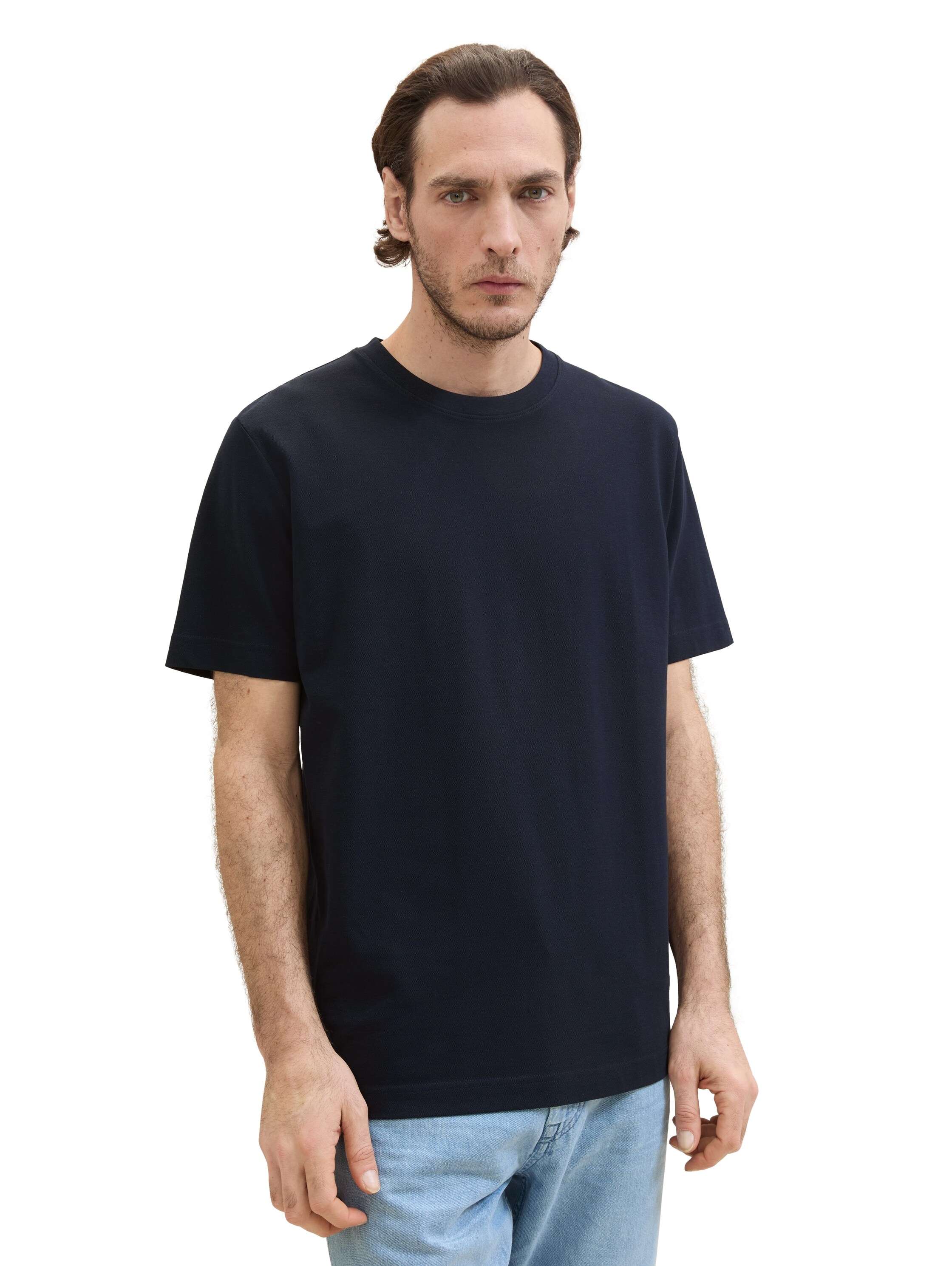 TOM TAILOR T-Shirt, mit Pique Struktur