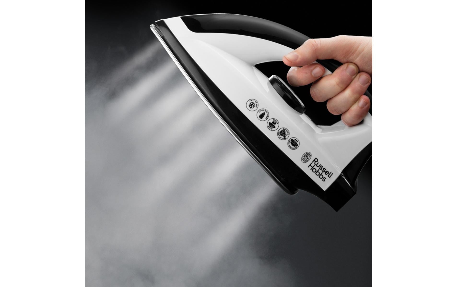 RUSSELL HOBBS Dampfbügeleisen »Dampfbügelstation mit Edelstahl-Bügelsohle und 1.3 l Wassertank«, 2400 W