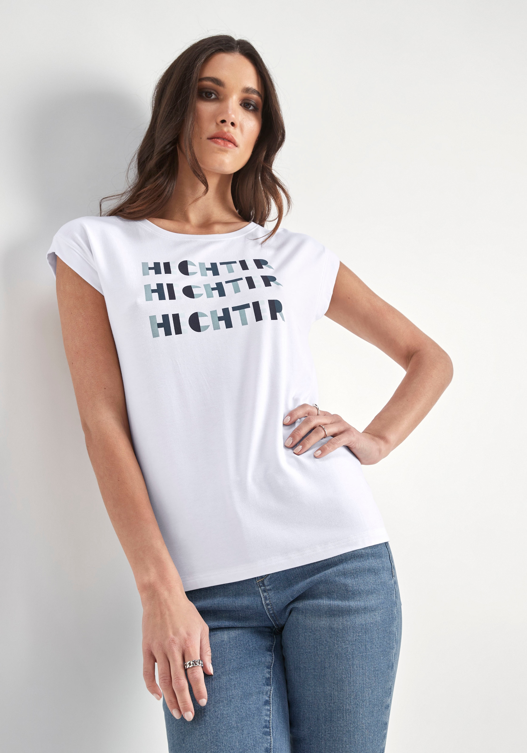 modischem mit Kurzarmshirt, Jelmoli-Versand shoppen HECHTER PARIS Logodruck online Schweiz bei