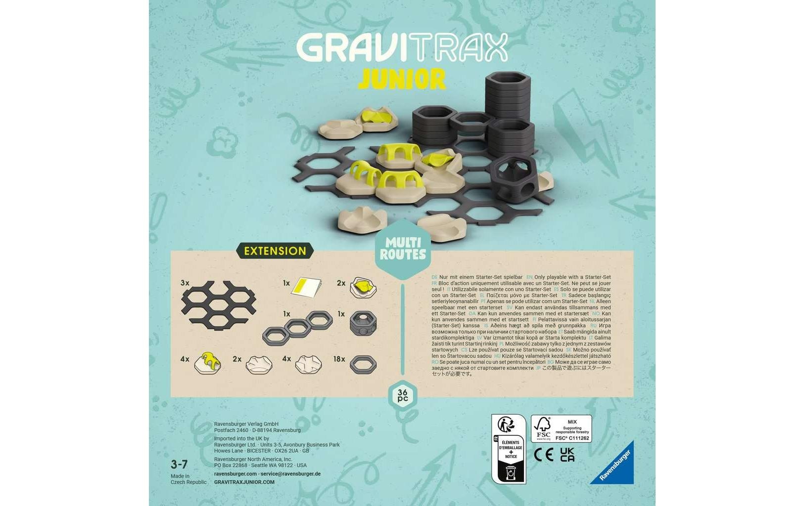 Ravensburger Kugelbahn »GraviTrax Junior Extension Multi Routes«