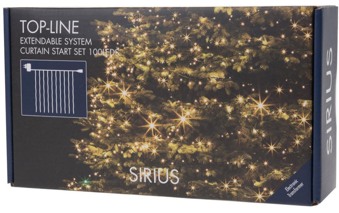 Sirius Lichtervorhang »LED Lichtervorhang Top Line, 100 LED«, 100 St.-flammig
