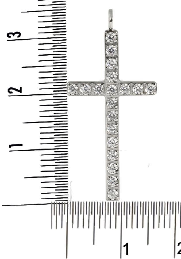 Firetti Kettenanhänger »Schmuck Geschenk Halsschmuck Anhänger für Halskette Kreuz«, Made in Germany - mit Zirkonia (synth.)