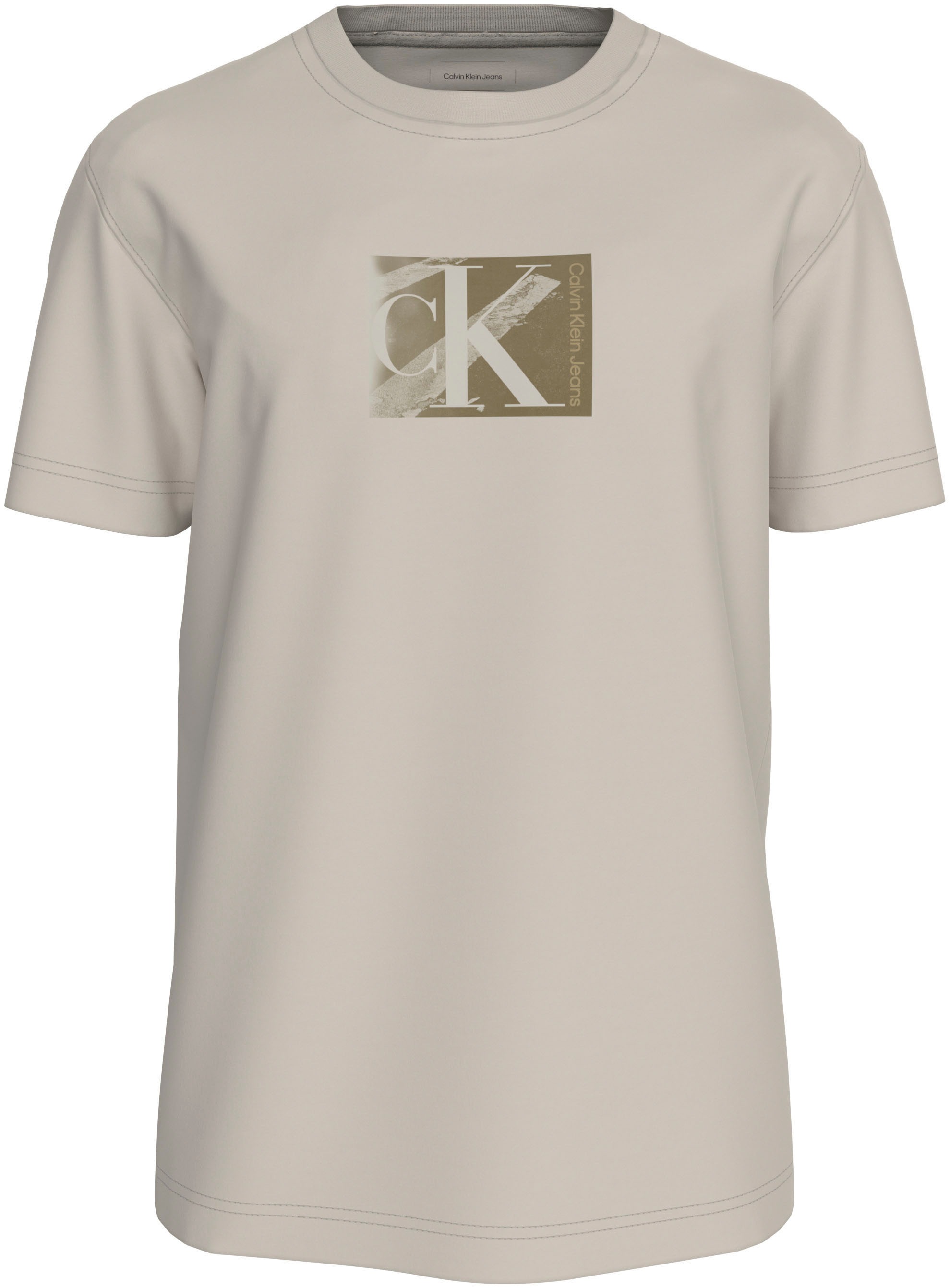 Calvin Klein Jeans Rundhalsshirt »SMALL CK BOX TEE«, Logodruck