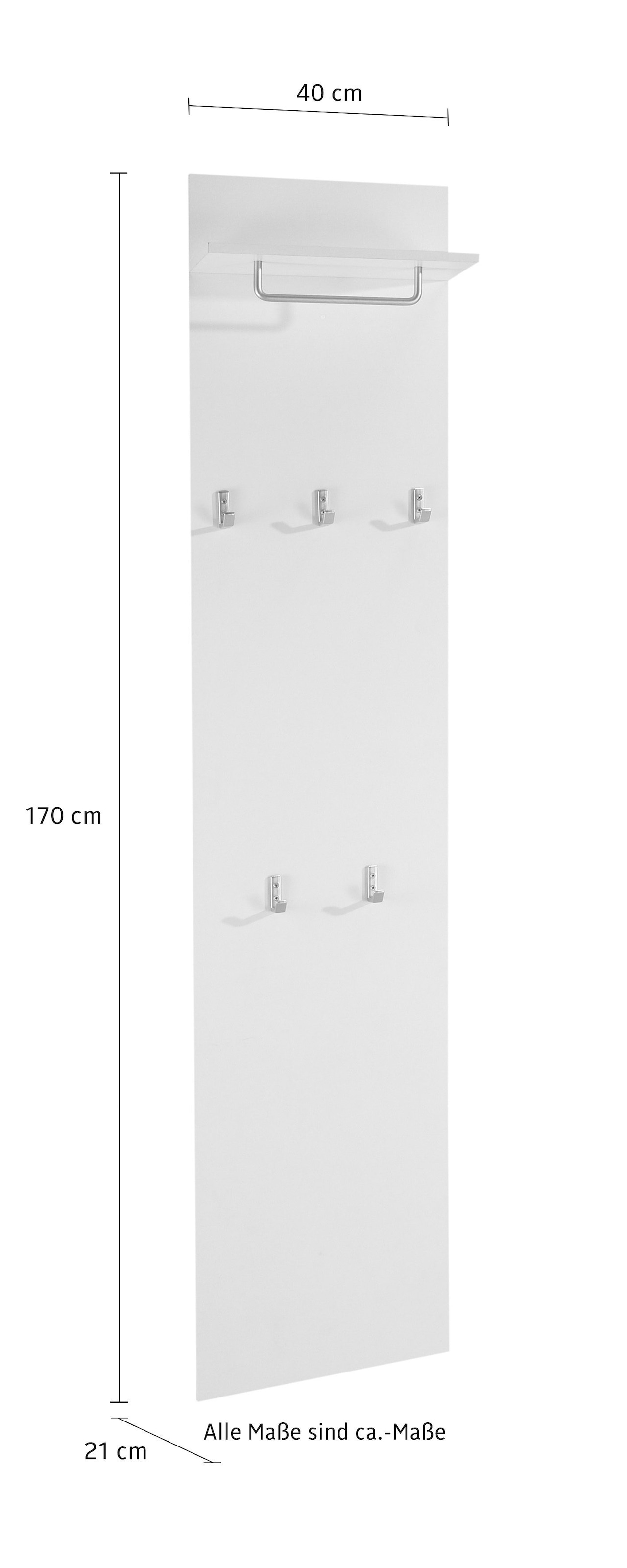 borchardt Möbel Garderobenpaneel »Rena«, Höhe 160 cm