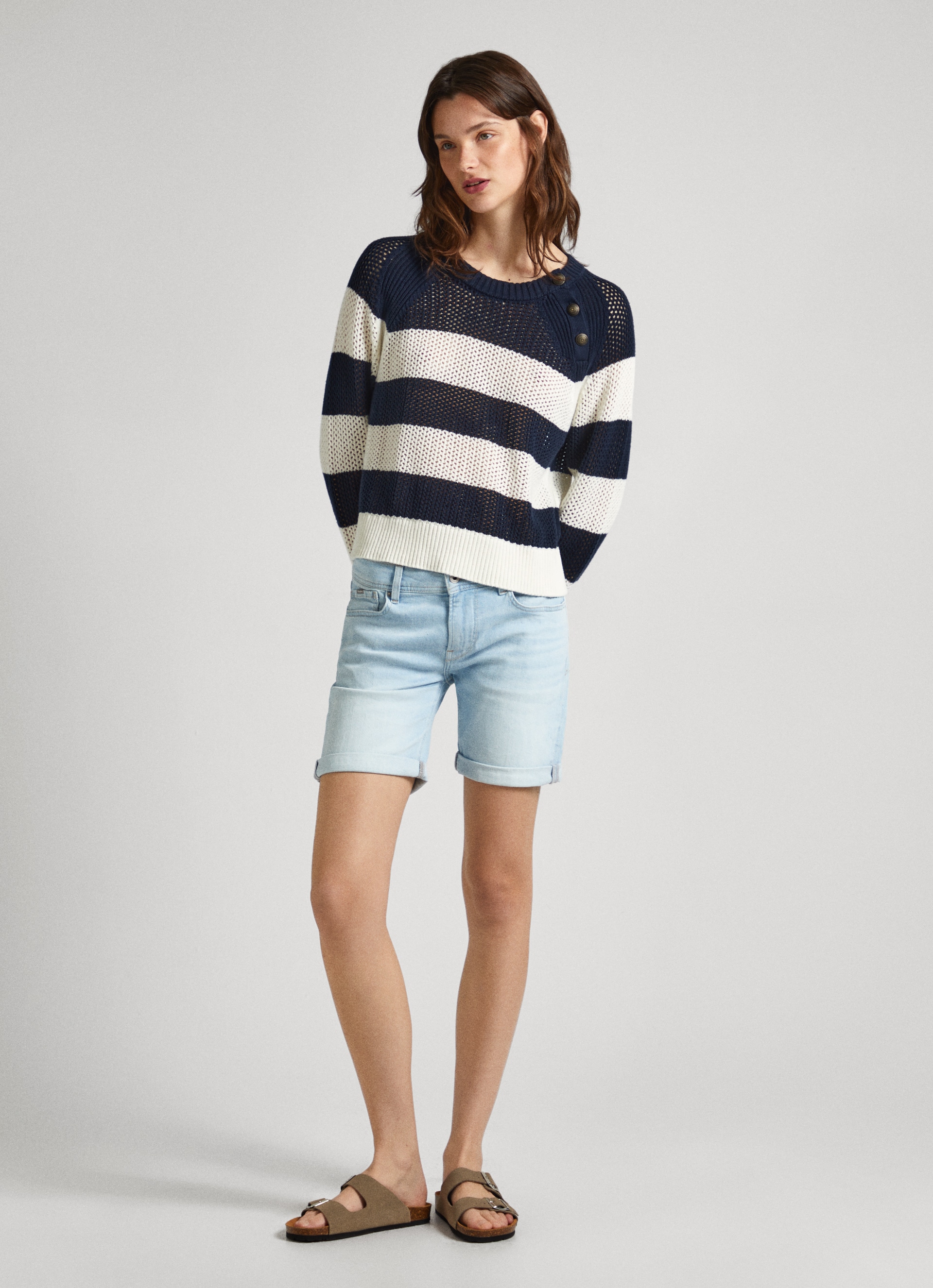 Pepe Jeans Slim-fit-Jeans »Shorts SLIM SHORT MW«