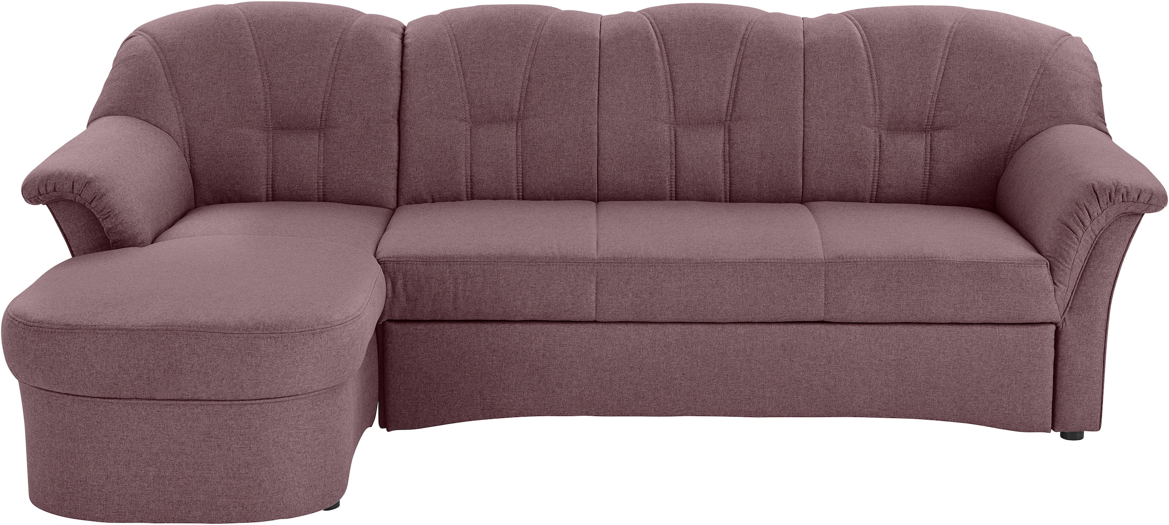 DOMO collection Ecksofa Papenburg L-Form, in grosser Farbvielfalt, wahlweise mit Bettfunktion