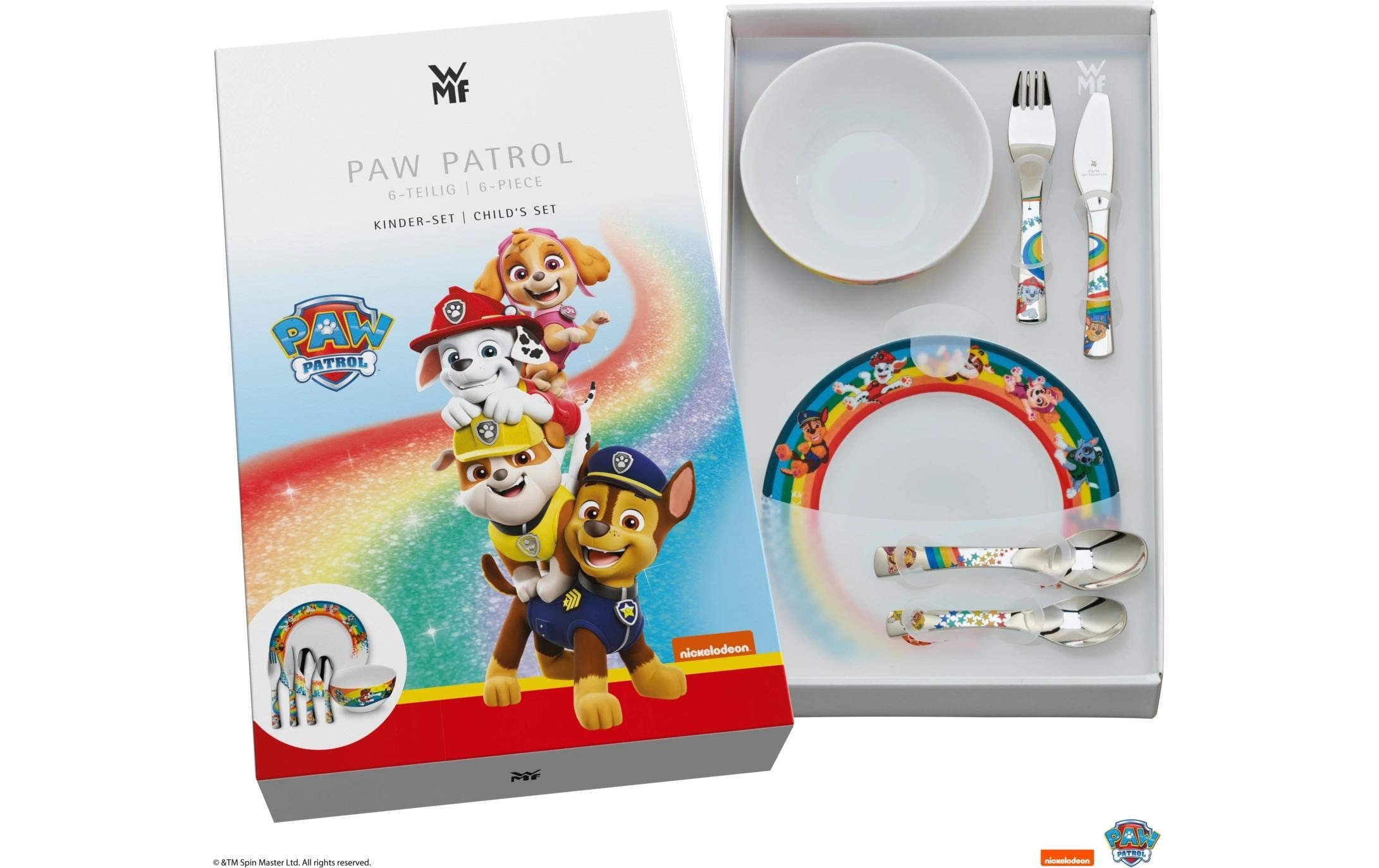 WMF Kindergeschirr-Set »Paw Patrol 6-teilig«, (6 tlg.)