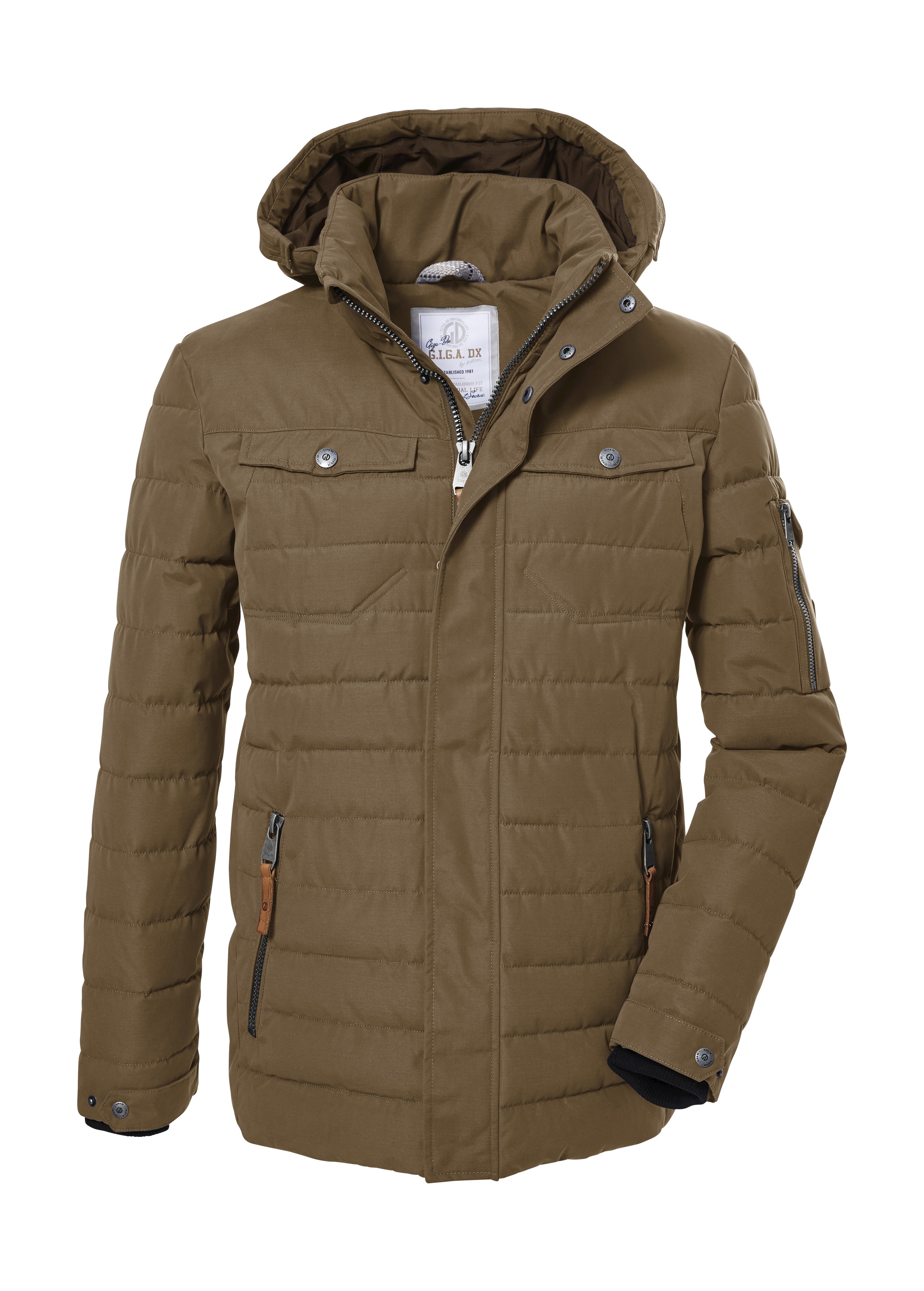 G.I.G.A. DX by killtec Steppjacke »GW 43 MN QLTD JCKT« Wasser- und windabweisende Jacke mit abnehmbarer Kapuze