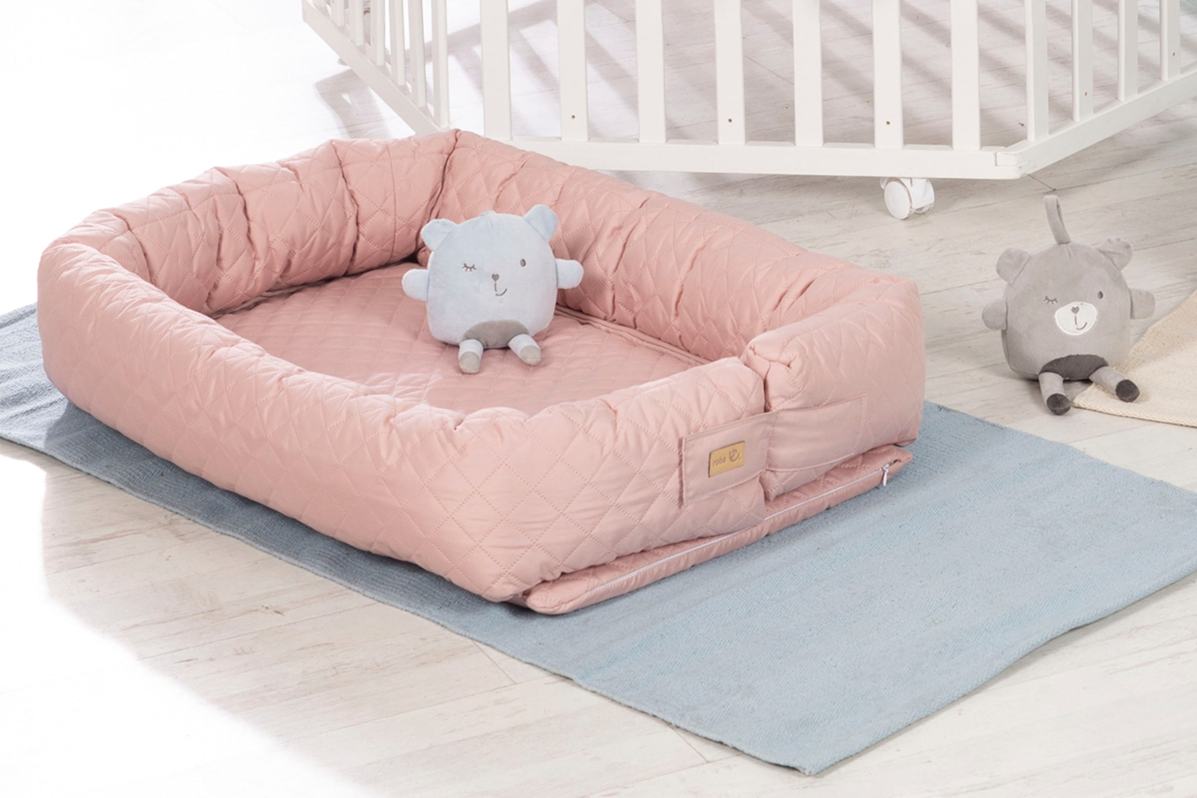 roba® Kuschelnest »Babylounge, Style, rose/mauve«, 3in1