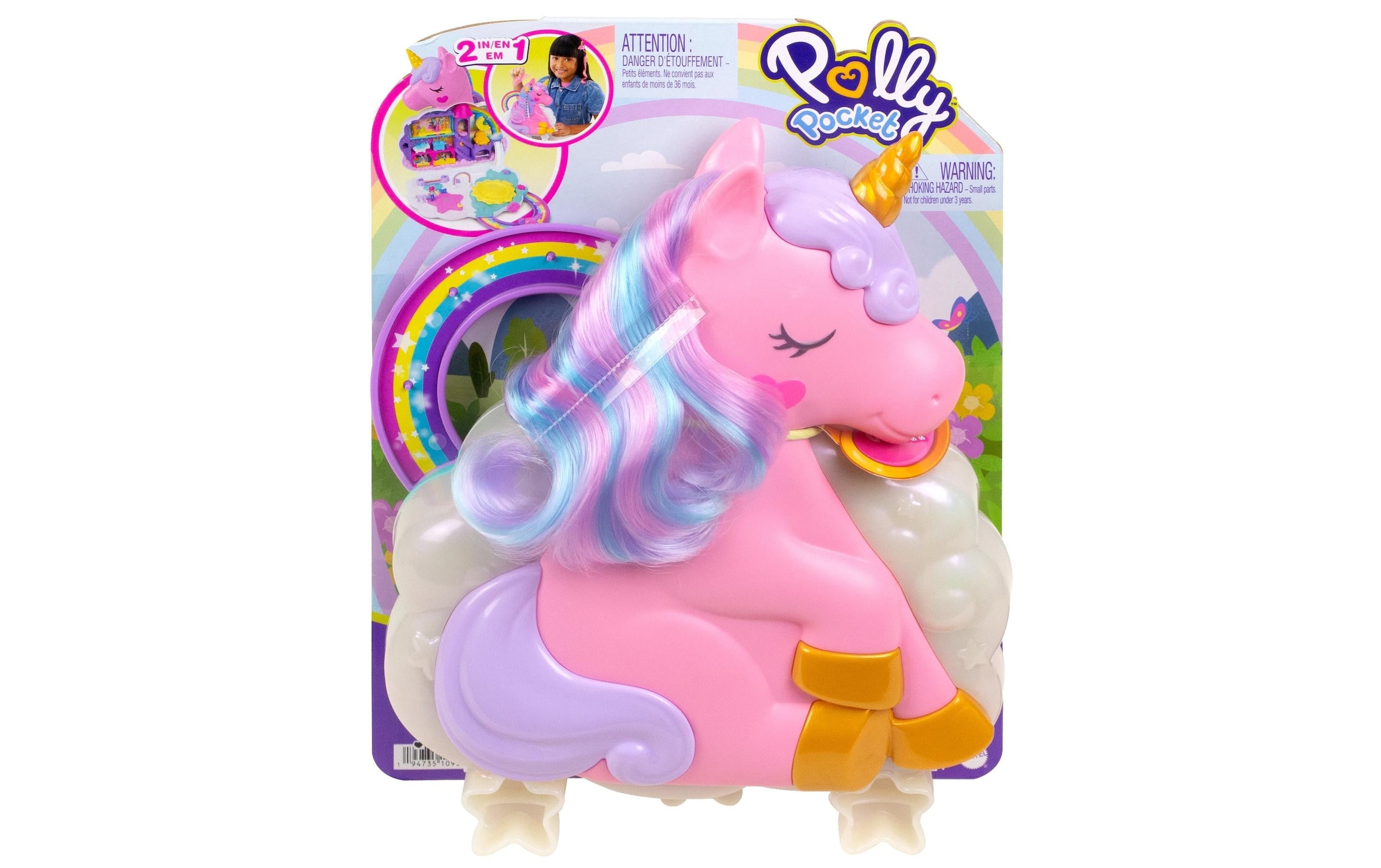 Polly Pocket Spielfigur »Einhorn Haarspiel Schatulle«