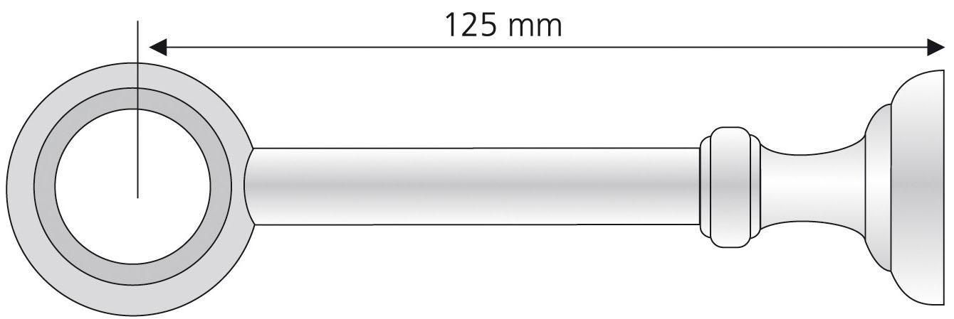 Liedeco Träger »Thüringen«, (1 St.), für Gardinenstangen Ø 28 mm