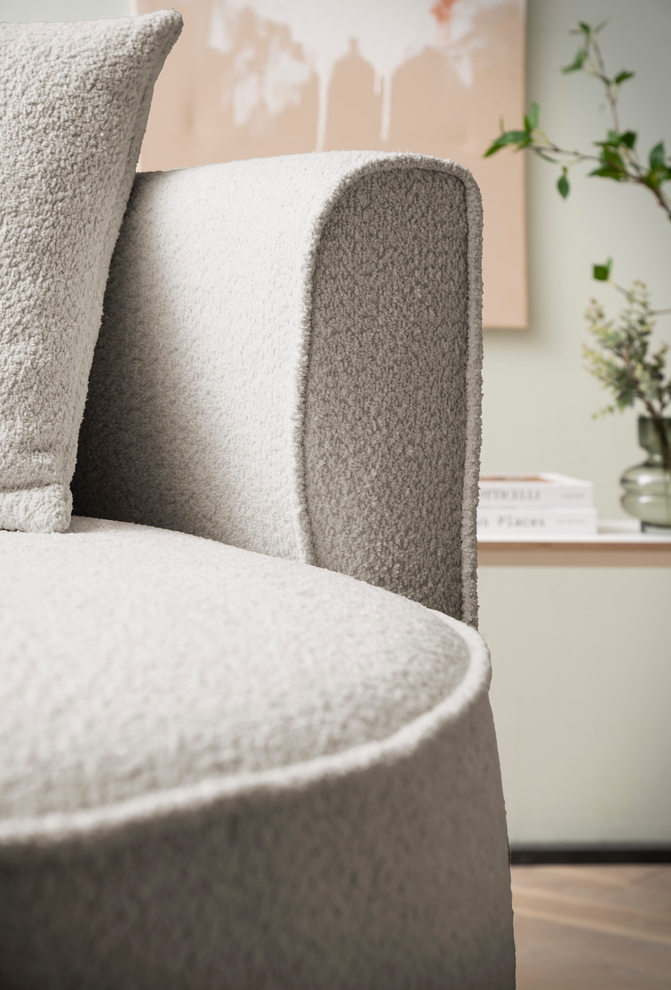 LeGer Home by Lena Gercke XXL-Sessel »Isalie, Lesesessel, Loveseat, inklusive Zierkissen«, extra grosse Sitzfläche, optional mit Hocker, Cord, Samt, Bouclé