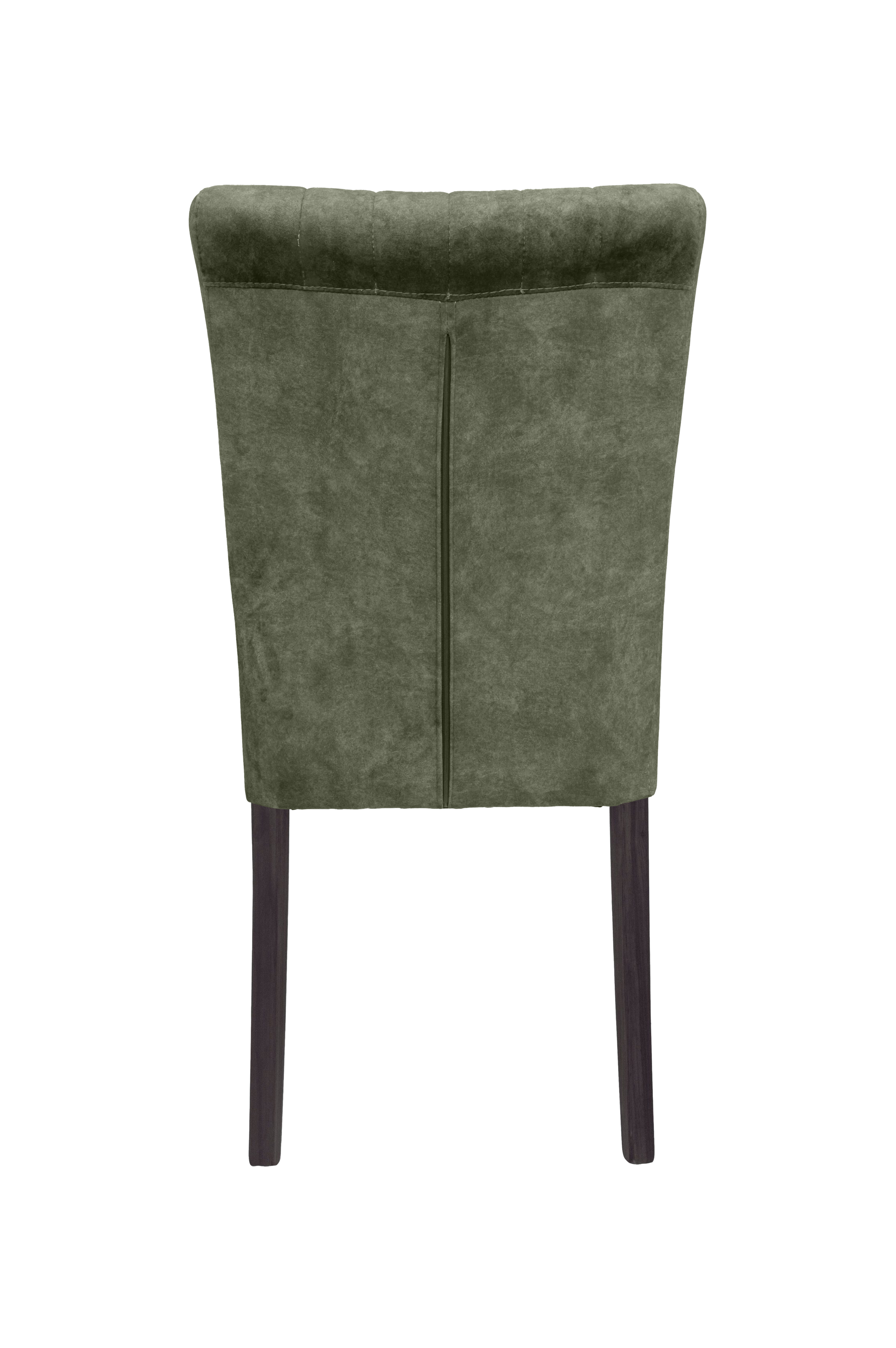Home affaire 4-Fussstuhl, (Set), 2 St., Samtvelours, vertikale Nähte in der Rückenlehne