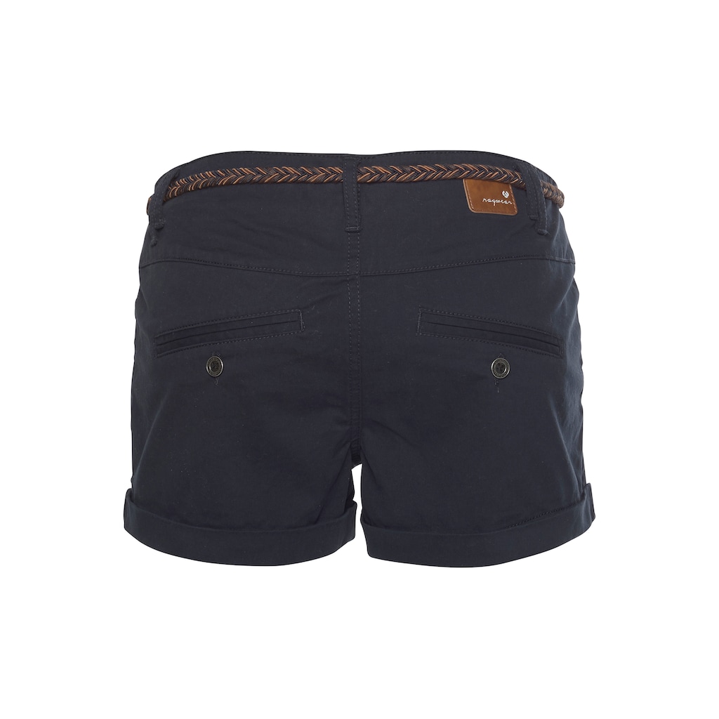 Ragwear Shorts »HEAVEN B«, (2 tlg., mit abnehmbarem Gürtel), mit multicolor Flechtgürtel