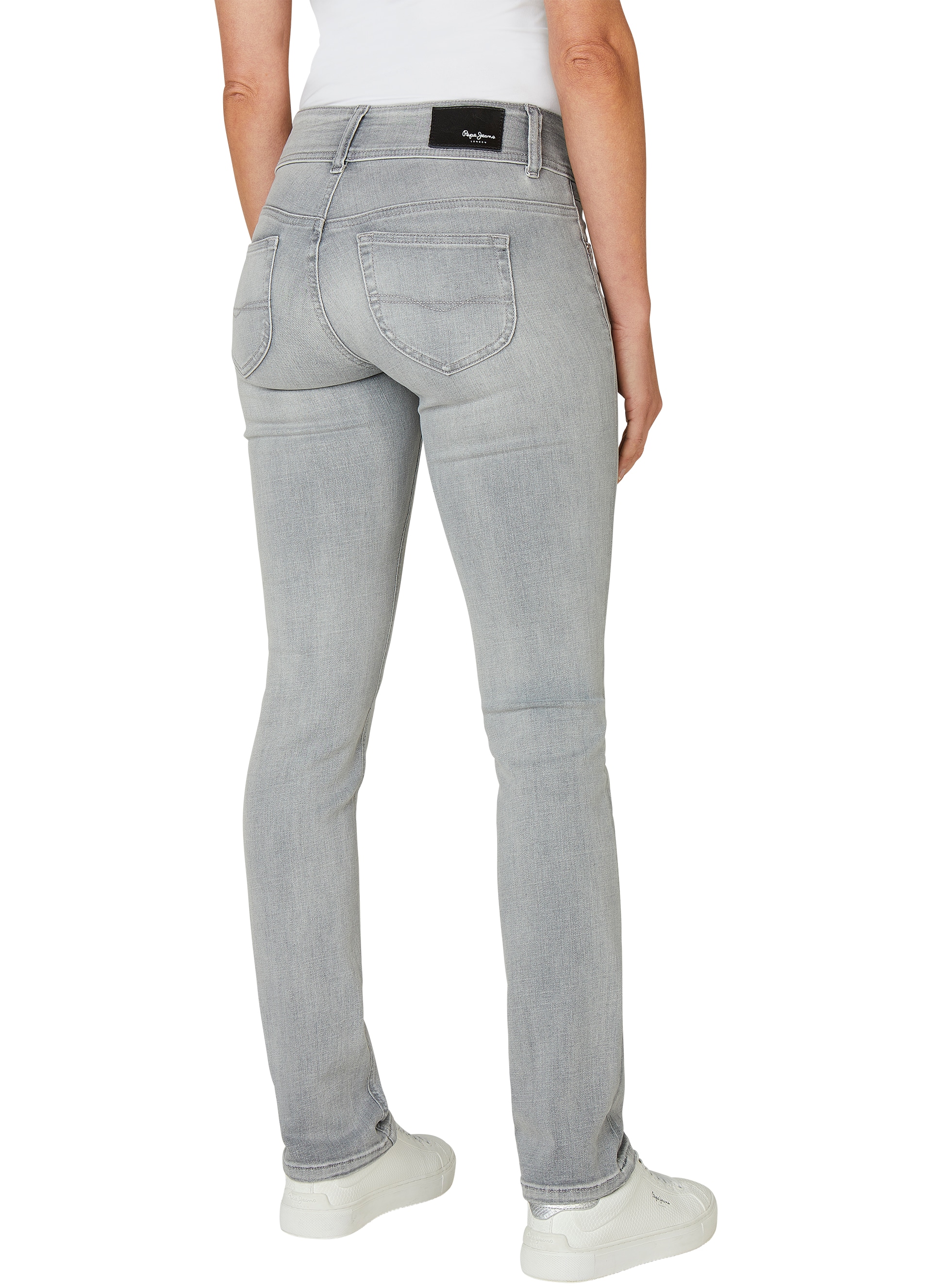 Pepe Jeans Slim-fit-Jeans »SLIM JEANS LW«, mit doppeltem Knopfverschluss