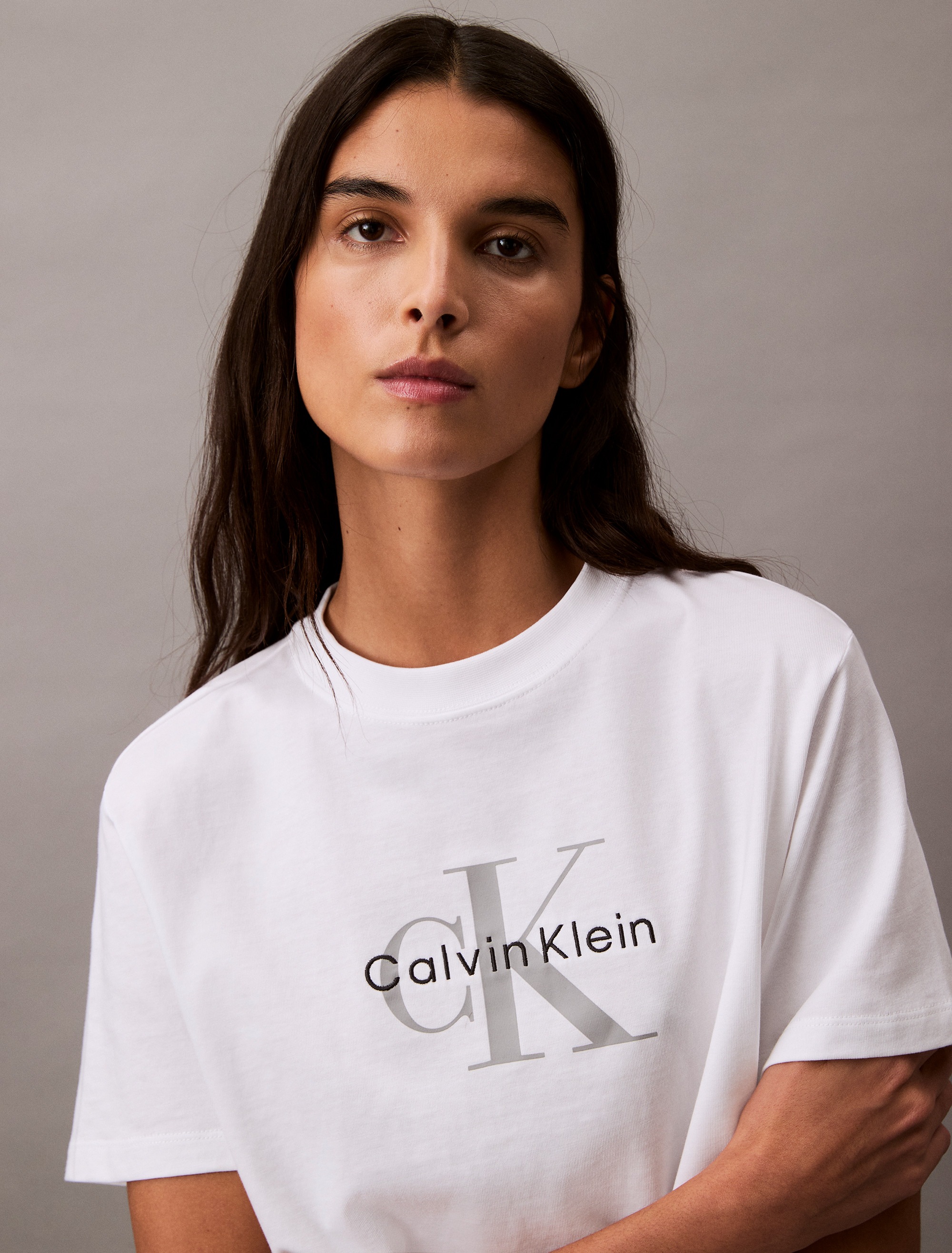 Calvin Klein Jeans T-Shirt »HERO SS CLASSIC MONOLOGO CNECK T«, mit grossem CK-Print