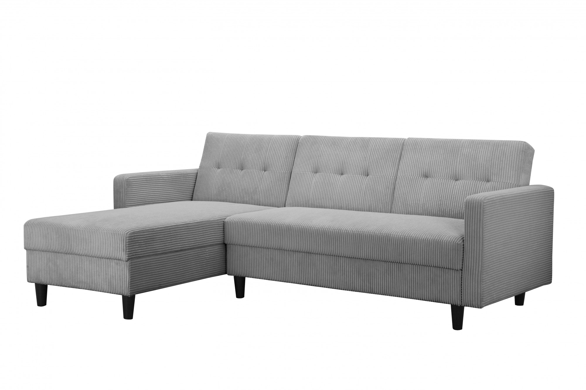 Dorel Home Ecksofa »Hartford II«, mit Bettfunktion und Stauraum, Recamiere beidseitig montierbar