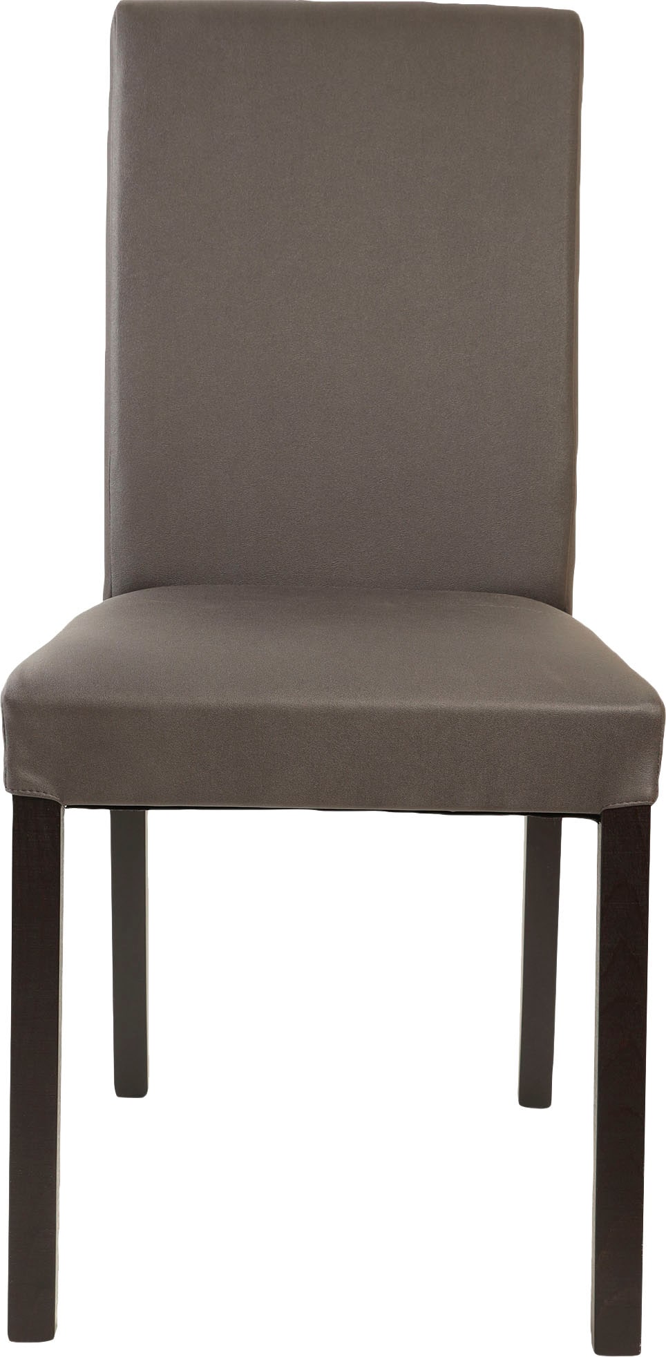 Home affaire 4-Fussstuhl »Nina«, (Set), 2 St., Microfaser, strapazierfähige Microfaser, Gestell Buche natur oder wenge lackiert