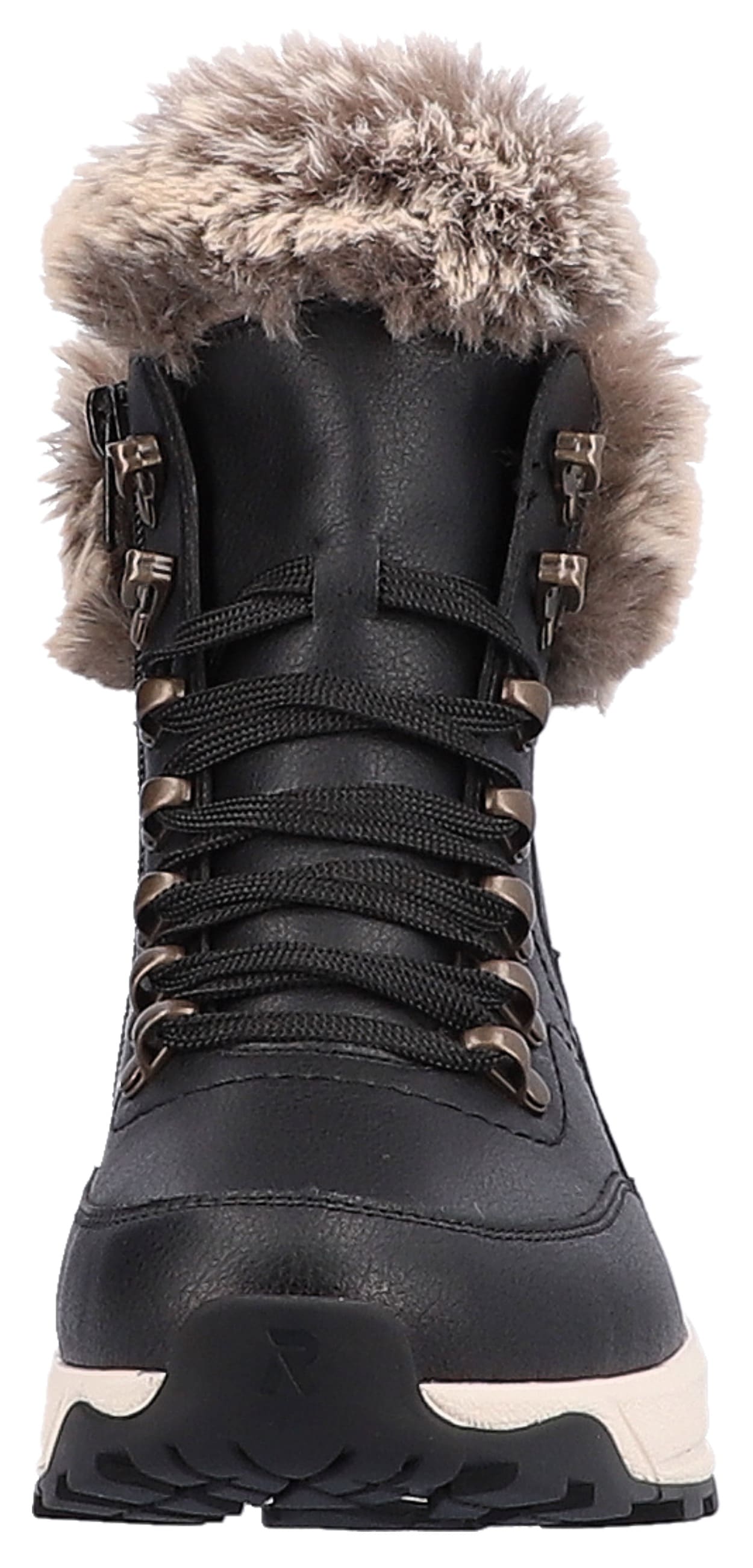RIEKER Sport Winterboots, Hightop Sneaker, Schnürboots, Winterschuh mit Lammwollfutter