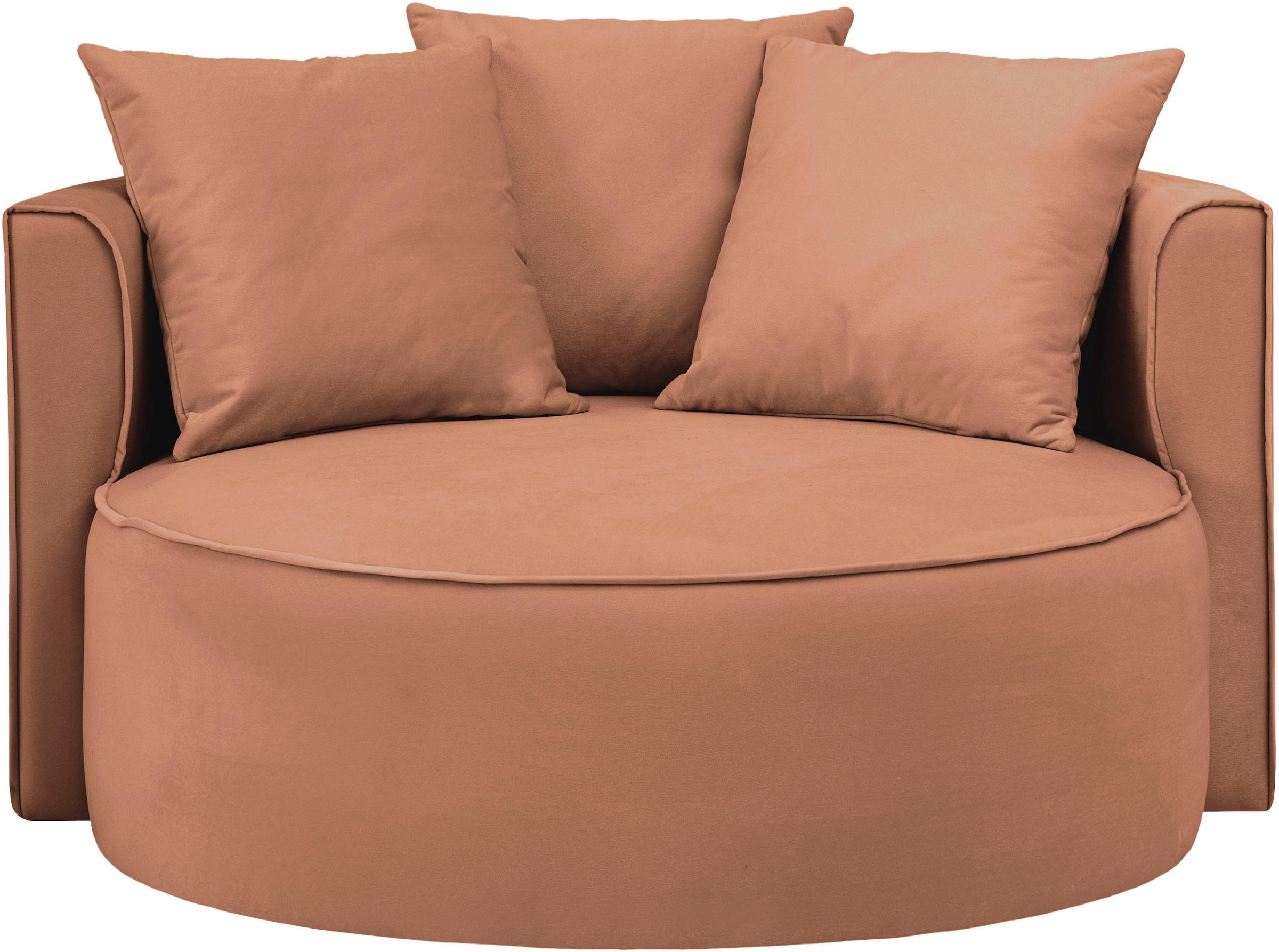 LeGer Home by Lena Gercke XXL-Sessel »Isalie, Sessel in modernen Farben, Lesesessel, Loveseat, Big-Sessel«, trendige Stoffe, mit 3 Zierkissen, grosse Sitzfläche, Hocker optional