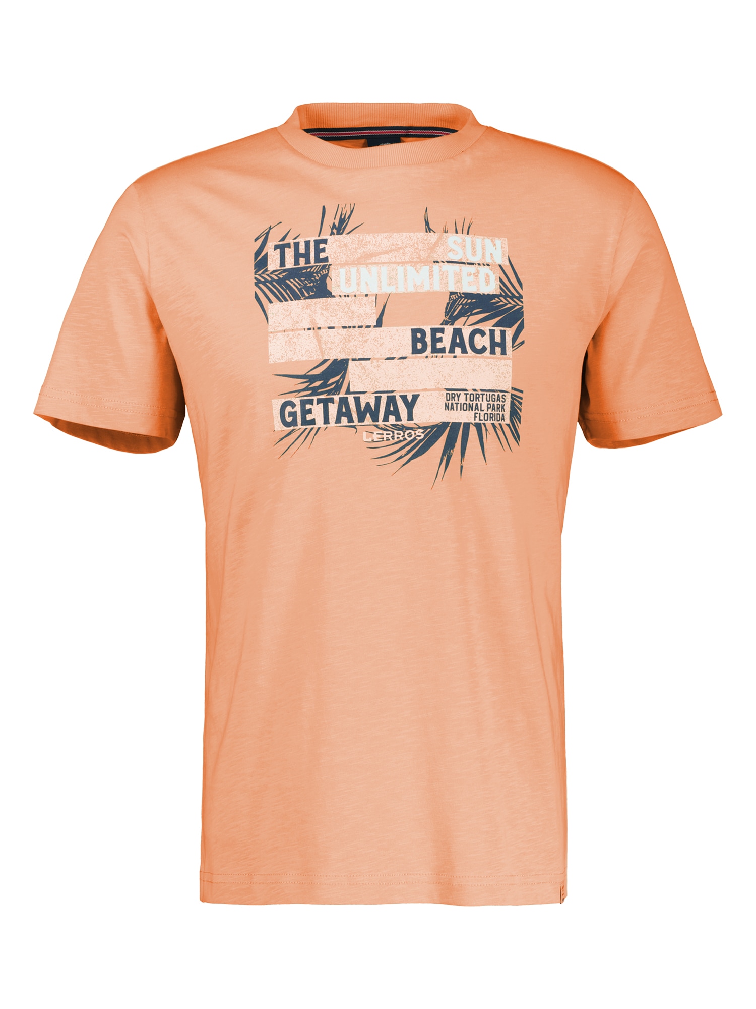 LERROS T-Shirt »LERROS Herren T-Shirt mit sommerlichem Brustprint«