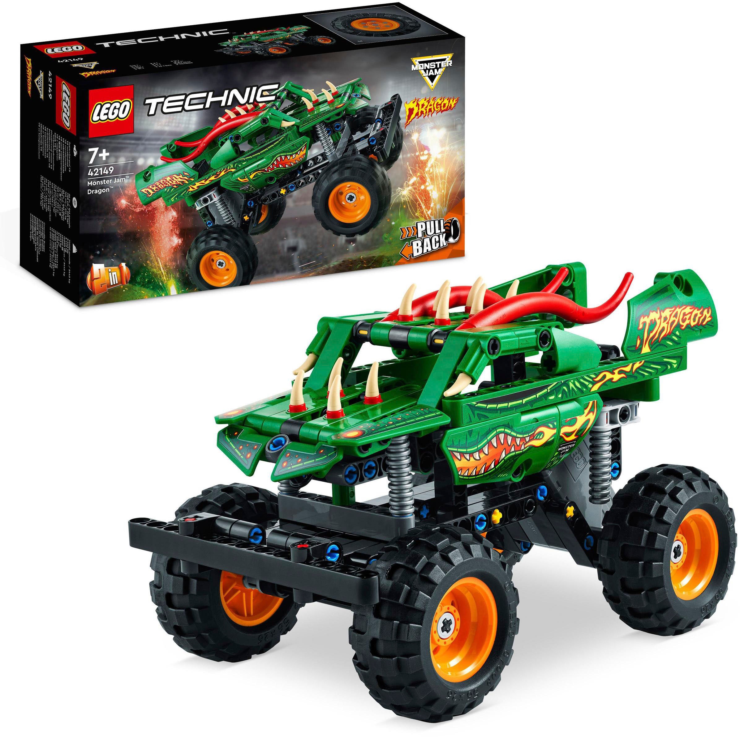 Konstruktionsspielsteine »Monster Jam™ Dragon™ (42149), LEGO® Technic«, (217 St.),...