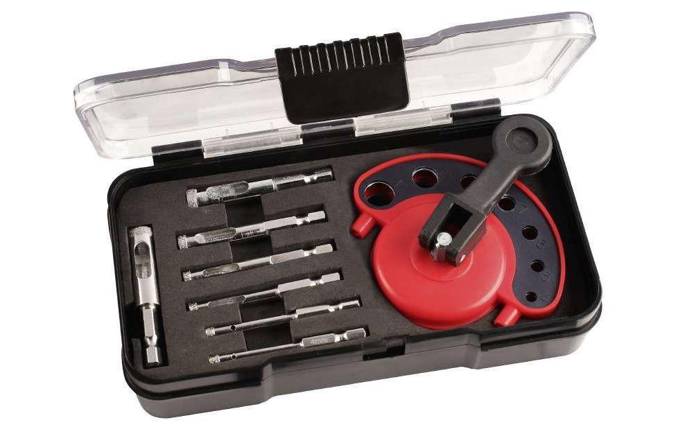 kwb 499900 Hole Saw set 8-piece diamond-strewn for hard materials