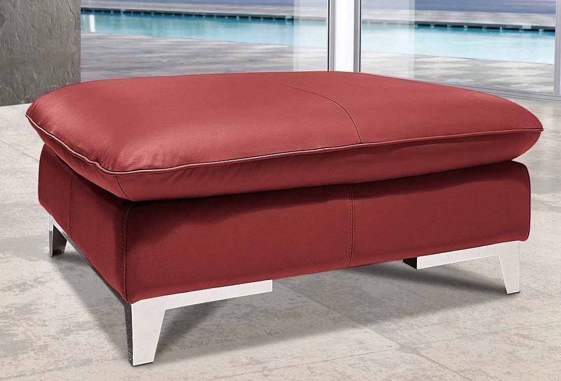 COTTA Polstergarnitur »Teresa L-Form«, (Set), Set bestehend aus: Ecksofa mit Kopfteilverstellung & Hocker