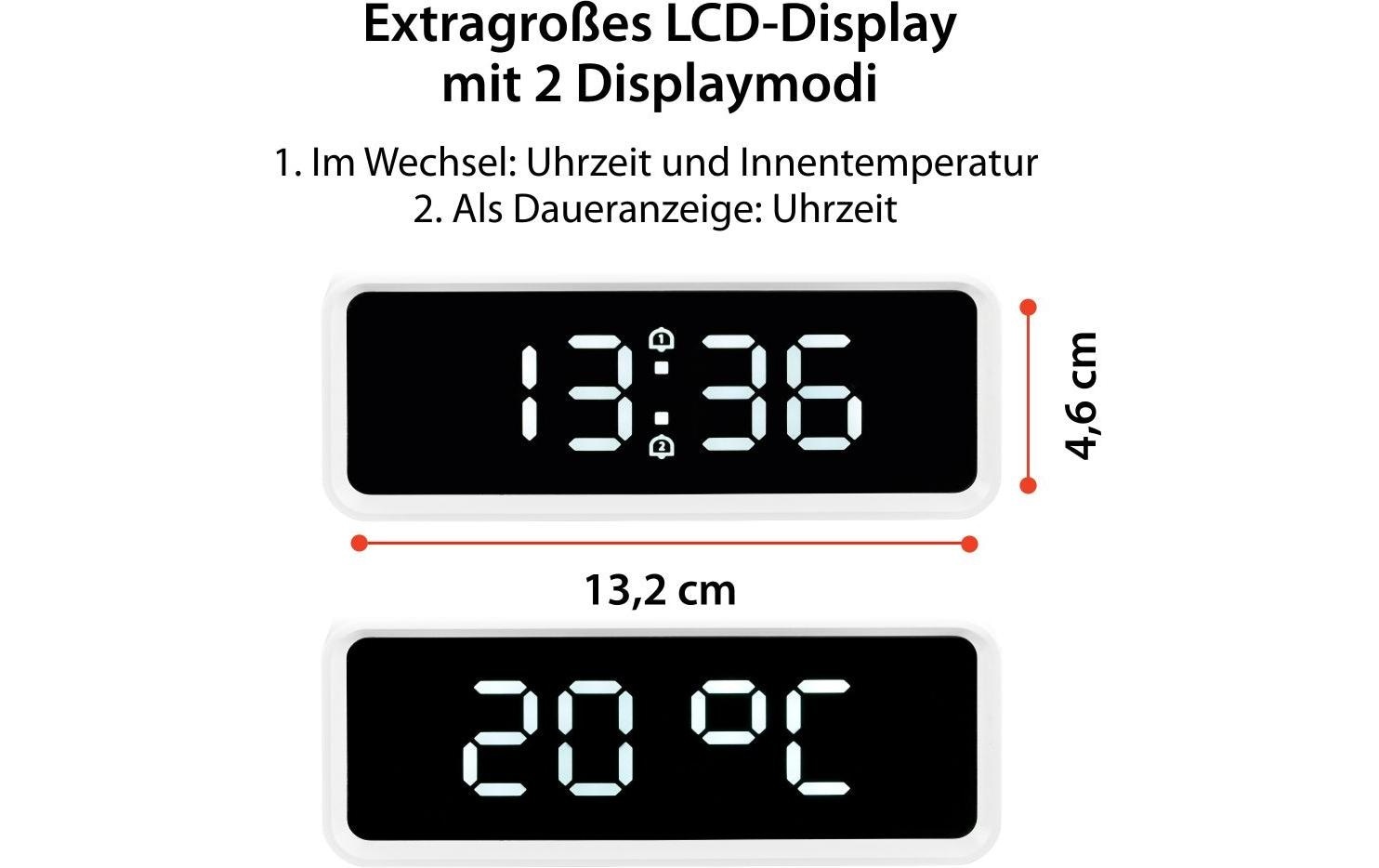 ADE Wecker »mit Temperaturanzeige«