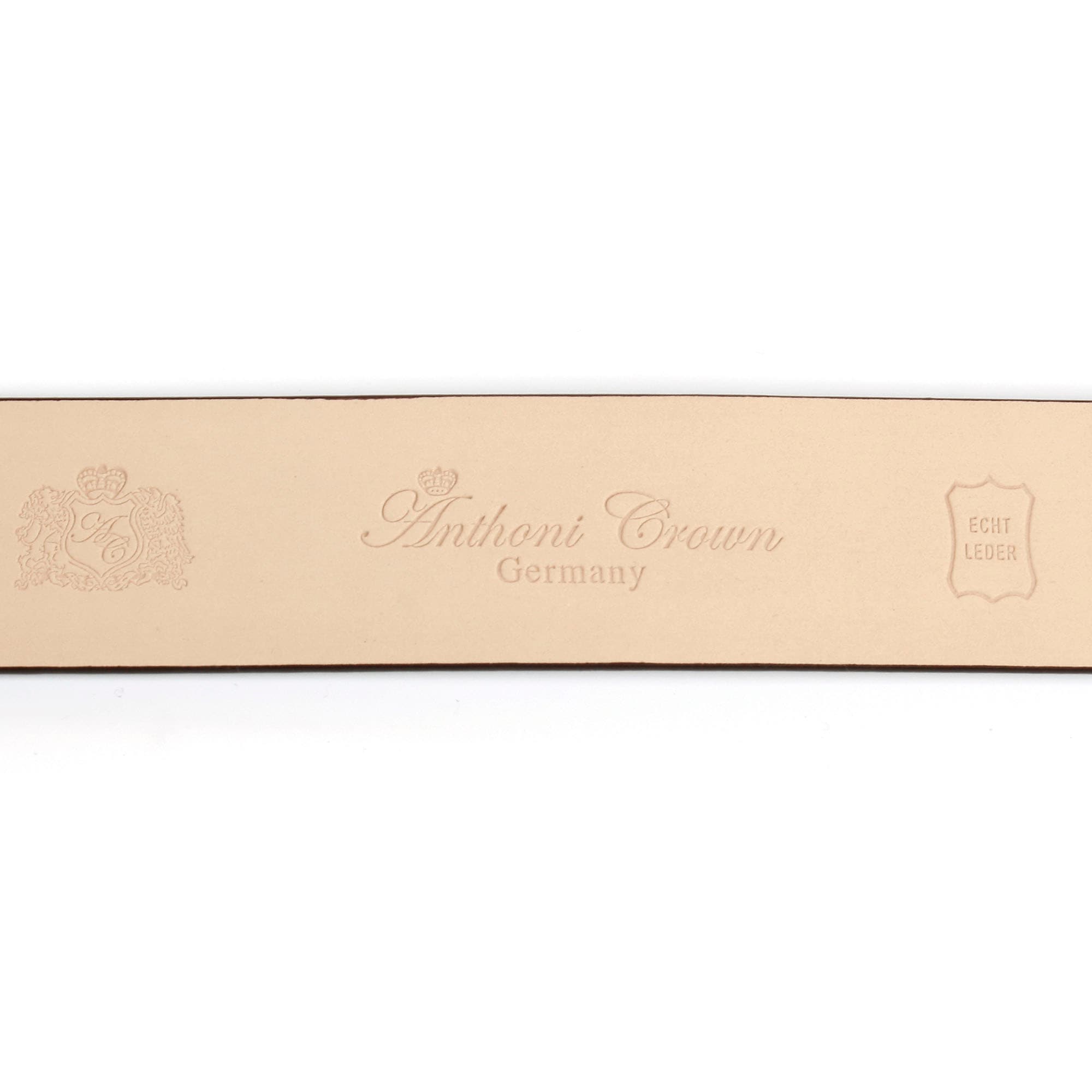 Anthoni Crown Ledergürtel, Ledergürtel in Braun mit Jelmoli-Versand | messingfarbener bestellen online Metallschnalle