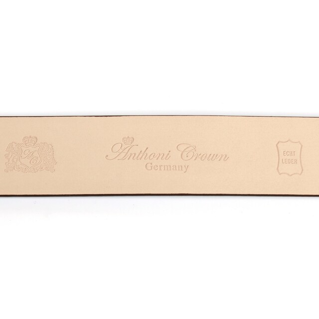 Anthoni Crown Ledergürtel, Ledergürtel in Braun mit messingfarbener  Metallschnalle online bestellen | Jelmoli-Versand