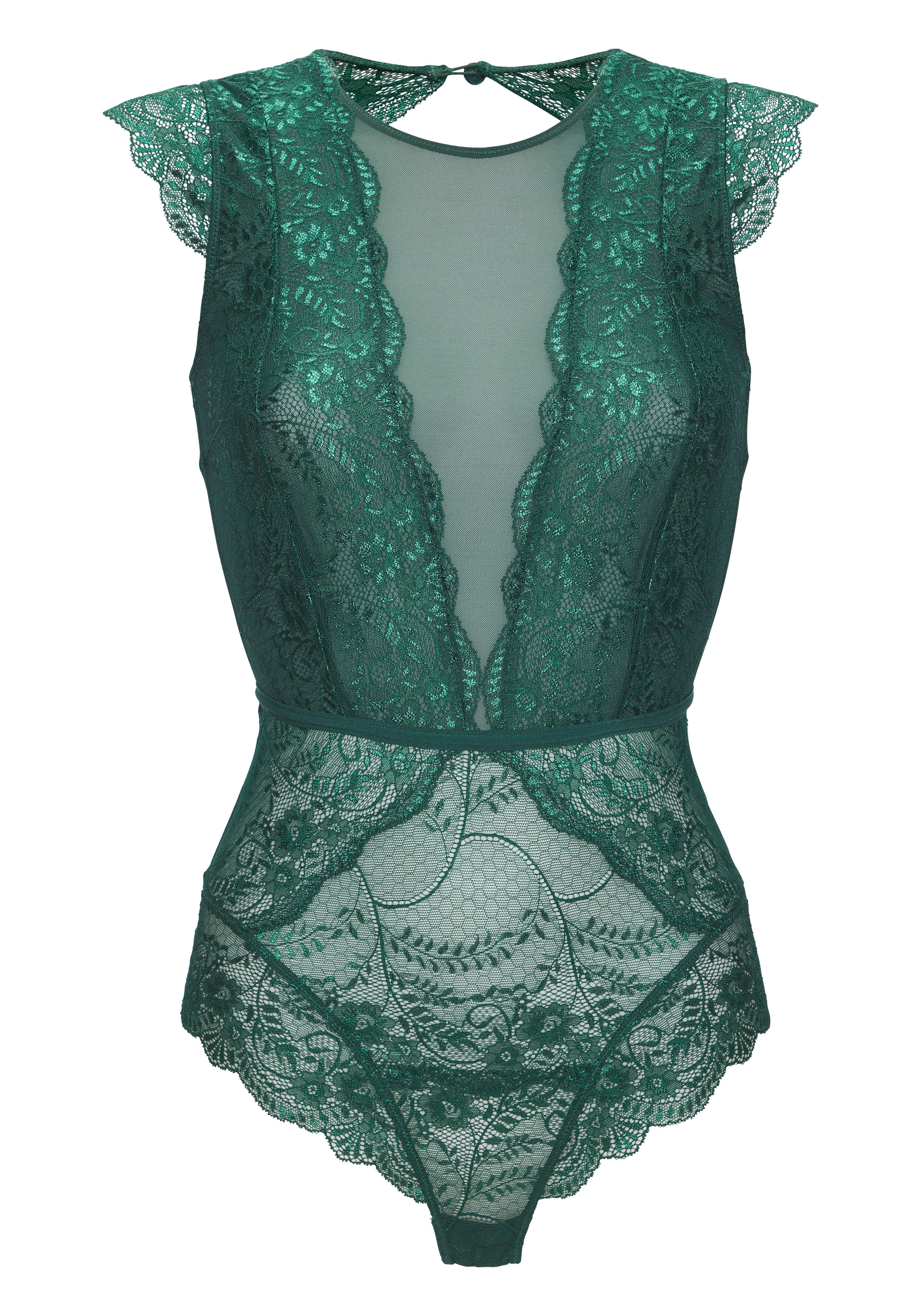 LASCANA Body, aus transparenter Spitze und Netzeinsätzen, sexy Dessous
