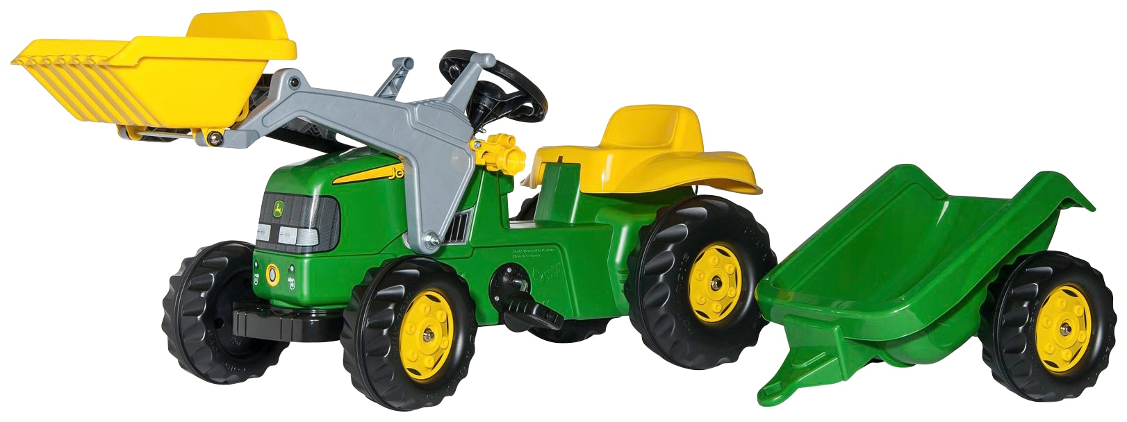 Rolly Toys Trettraktor »John Deere«, mit Trailer und Lader