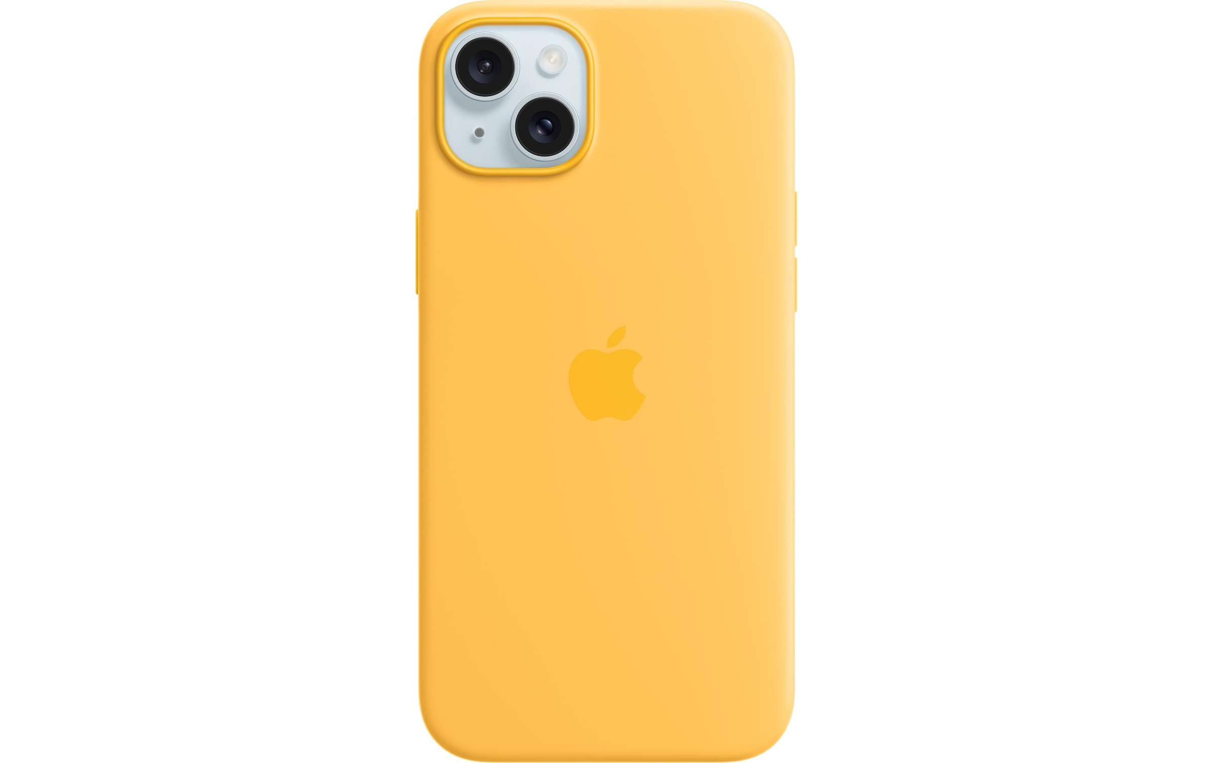 Apple Smartphone Silikon Case mit MagSafe, iPhone 15 Plus, Warmgelb
