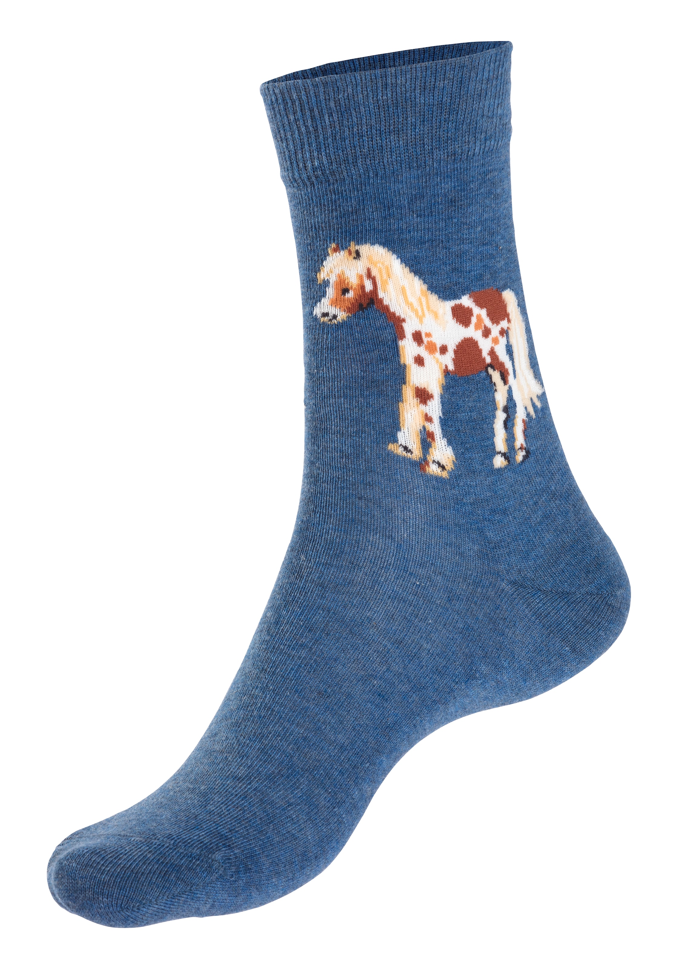 ✵ H.I.S Socken, (5 Paar), Mit unterschiedlichen Pferdemotiven online ordern  | Jelmoli-Versand