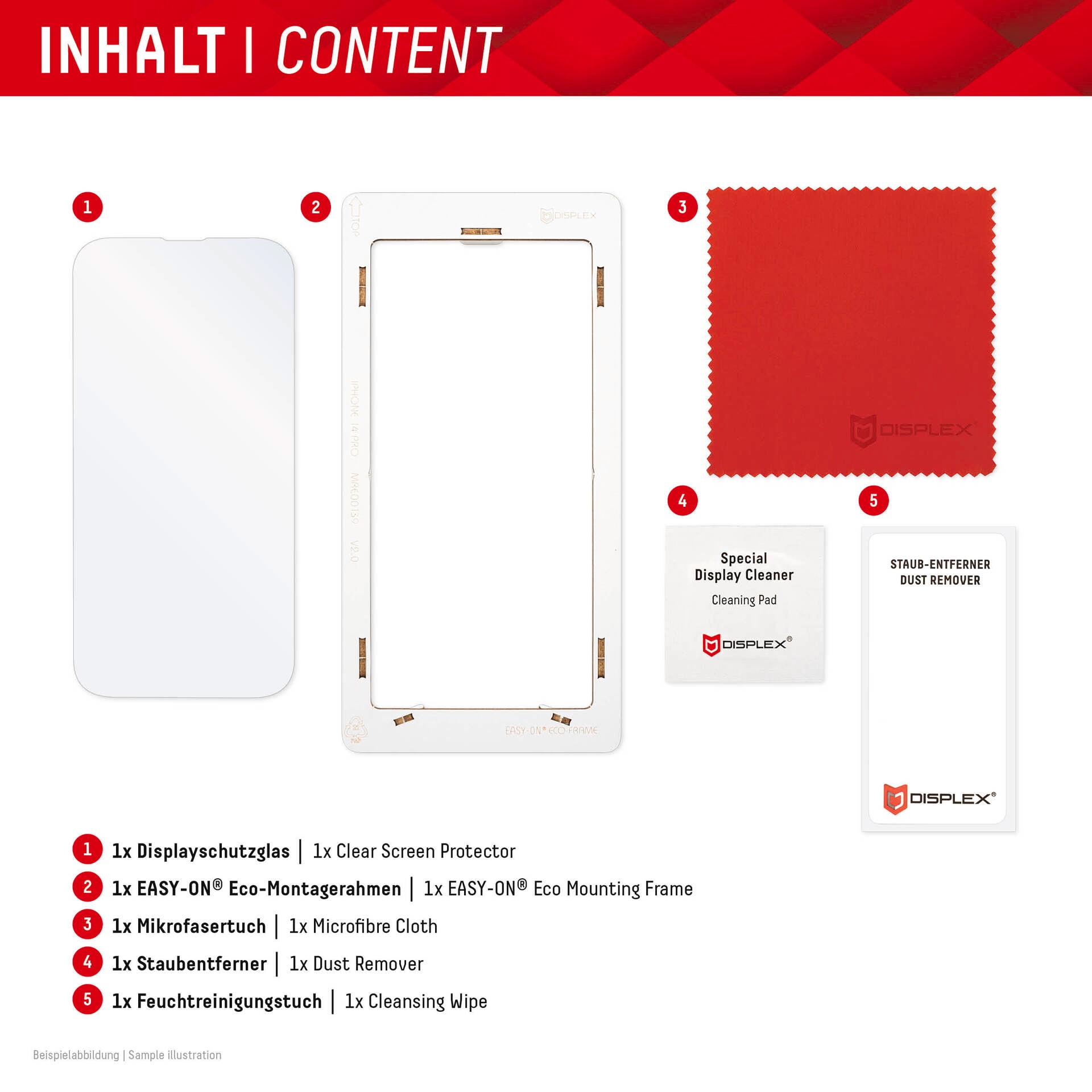 Displex Displayschutzglas »Real Glass«, für Xiaomi 13T-Xiaomi 13T Pro, Displayschutzfolie Displayschutz kratzer-resistent 10H splitterfest