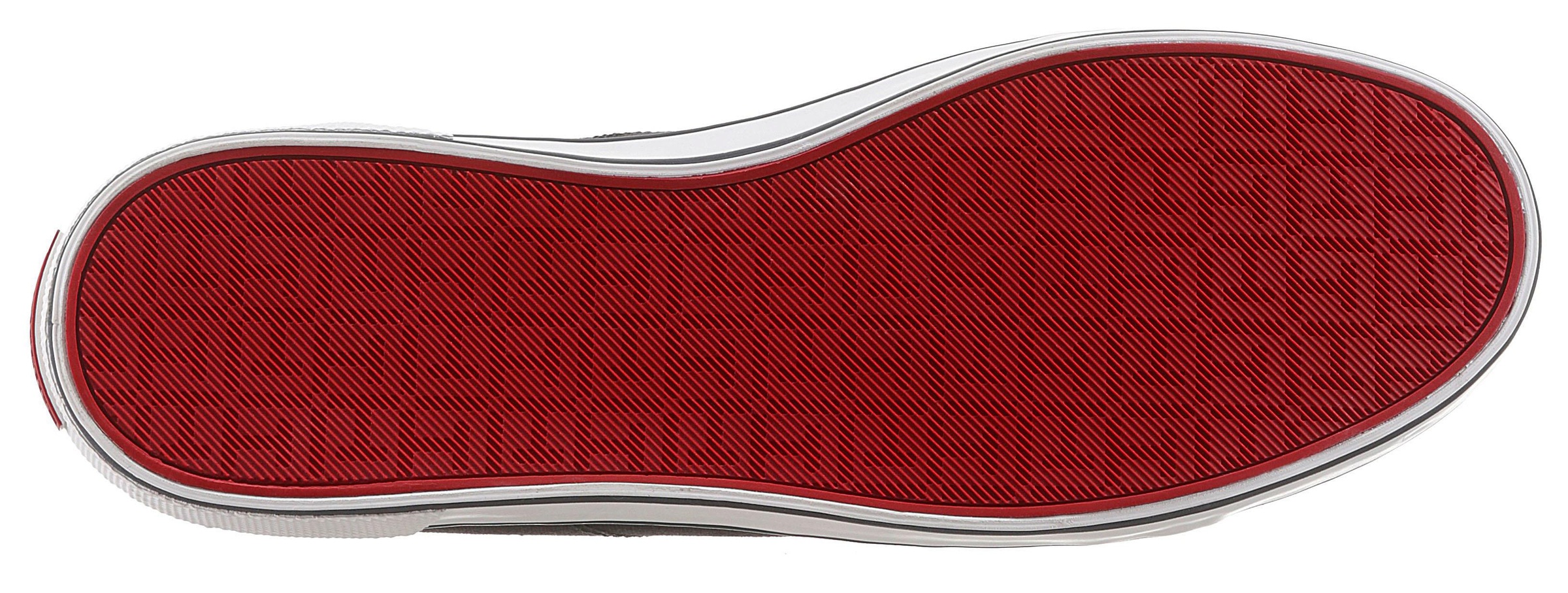 Tommy Hilfiger Sneaker »H2285ARLOW 1D«, Freizeitschuh, Halbschuh, Schnürer mit seitlicher Flaggen-Stickerei