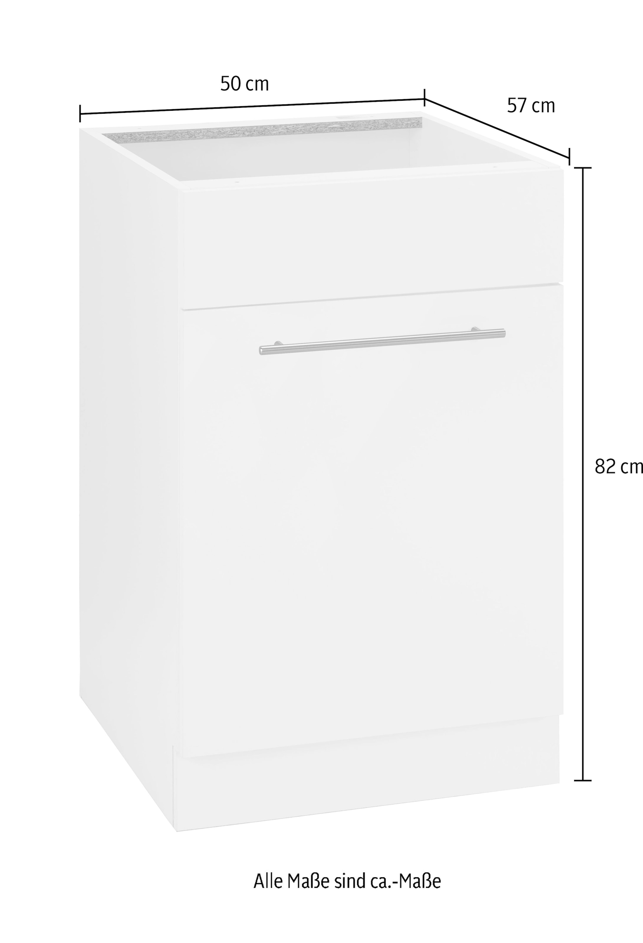 wiho Küchen Spülenschrank »Flexi2«, Breite 50 cm