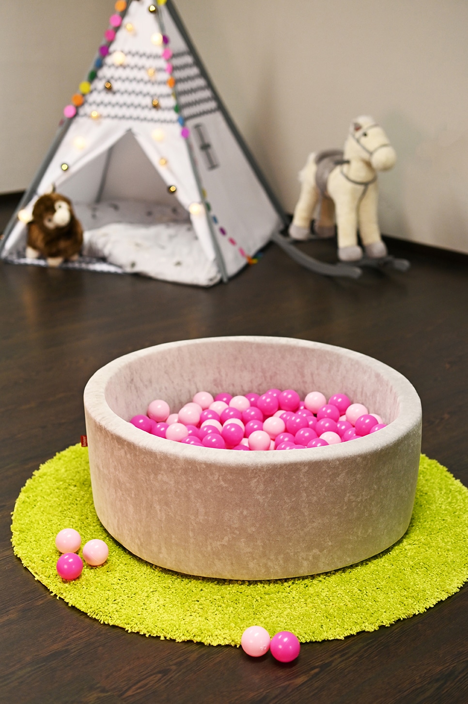 Knorrtoys® Bällebad »Soft, Grey«, mit 300 Bällen soft pink; Made in Europe