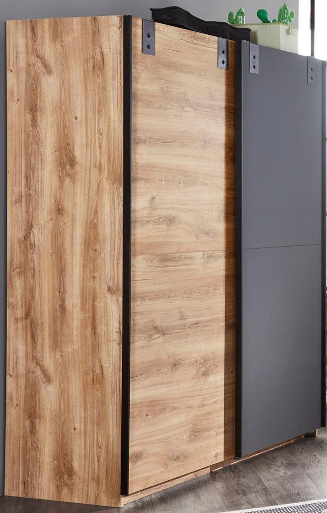 Wimex Schwebetürenschrank »Liverpool, Made in Germany«, Kleiderschrank im Industrial Look, 135 oder 180x64x198cm