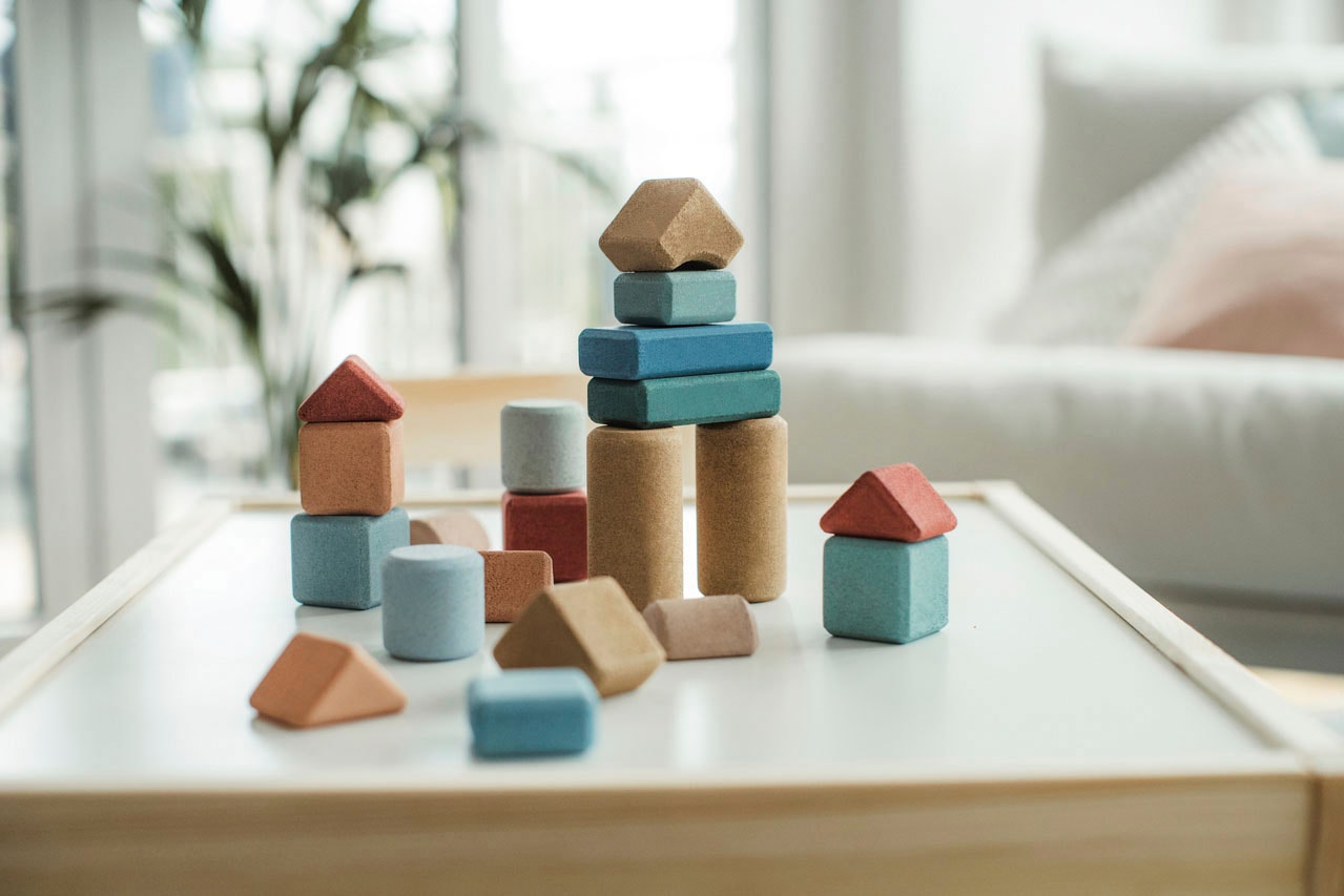 KORKO Spielbausteine »Small Architects«, aus Kork
