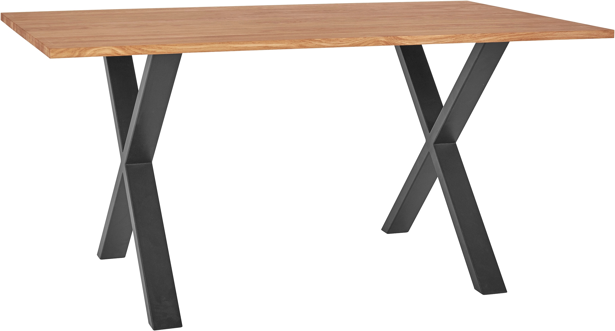 Eiche, | aus aus andas massiver Massivholz, Jelmoli-Versand Metall kaufen Tischplatte FSC®- Esstisch, Gestell online