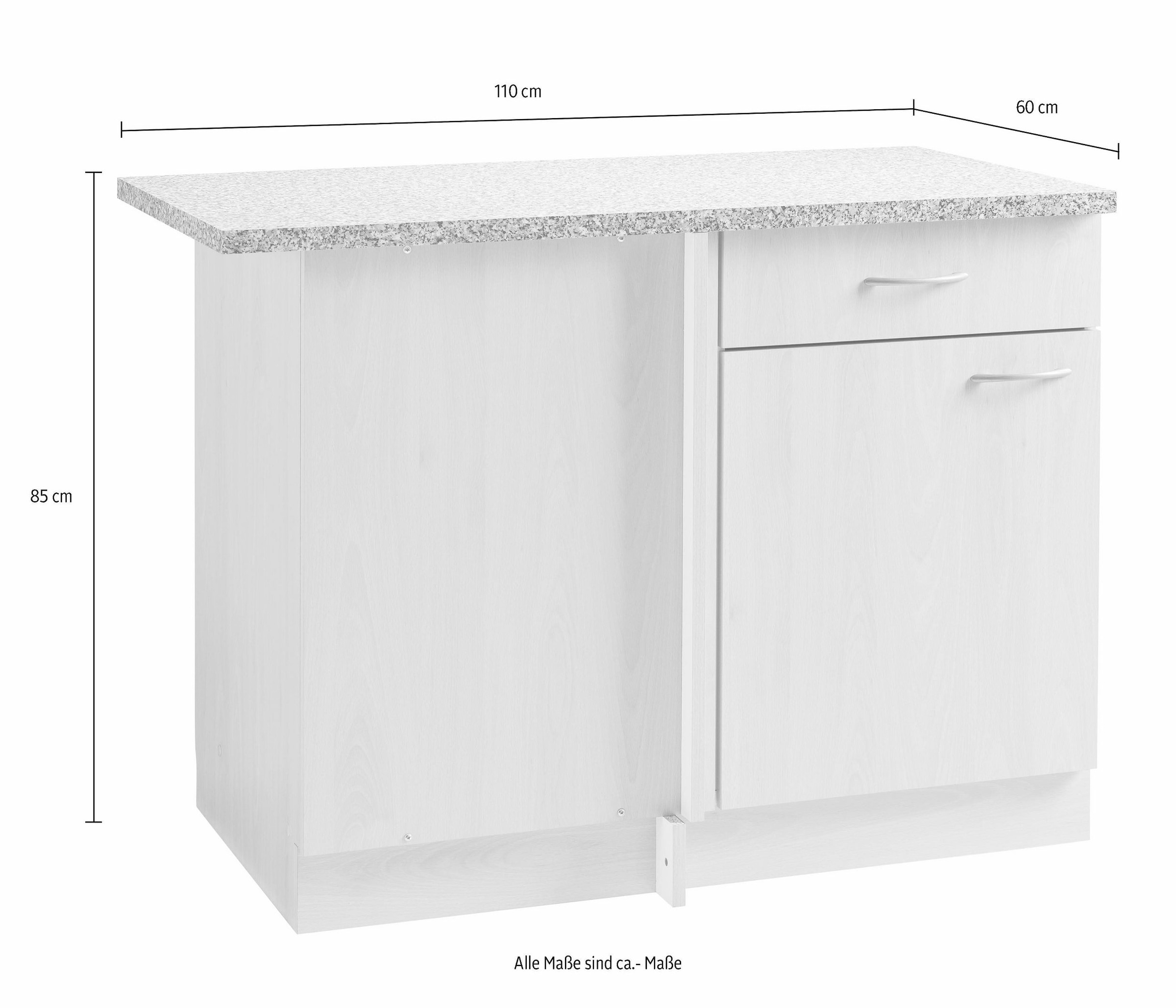 wiho Küchen Eckunterschrank »Kiel«, 110 cm breit online bestellen |  Jelmoli-Versand