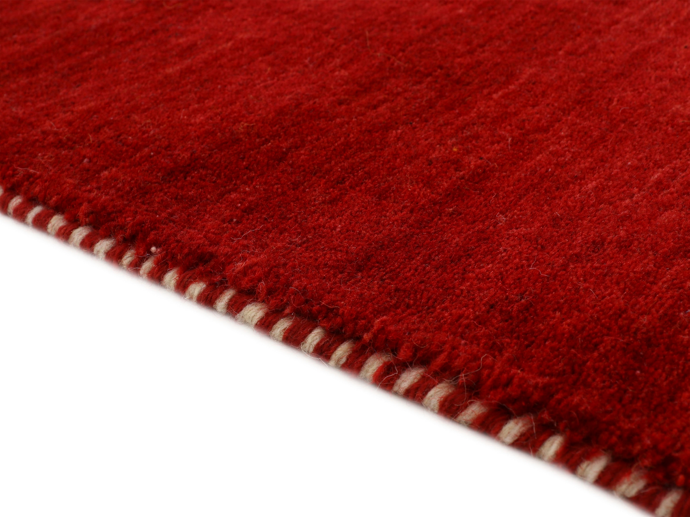 carpetfine Wollteppich »Gabbeh Uni, auch als Läufer und Rund erhältlich«, rechteckig, 15 mm Höhe, reine Wolle, handgewebt, Gabbeh Loom Tiermotiv, grosse Farbauswahl