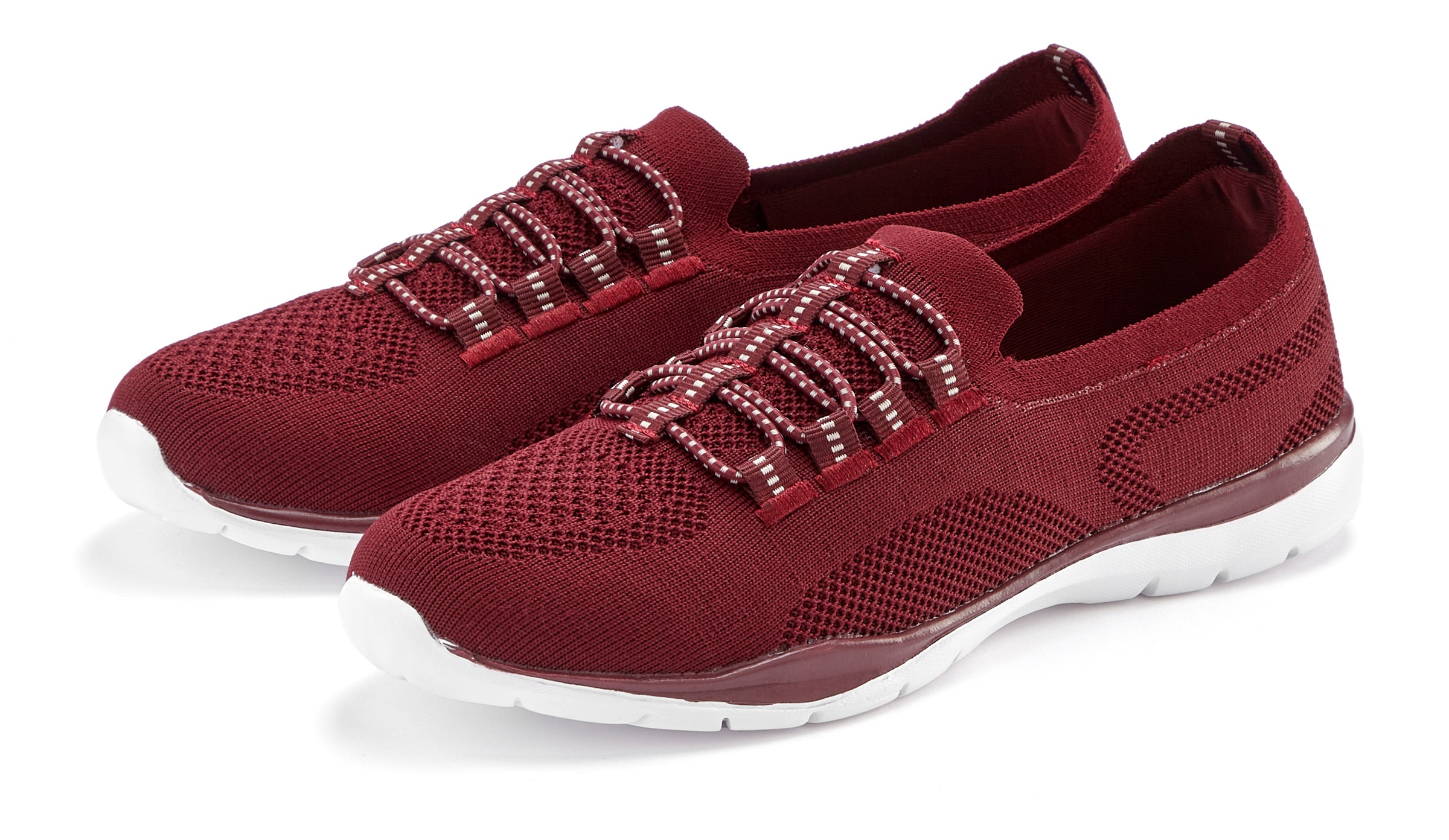LASCANA Sneaker "Slipper, Halbschuh, Slip-On-Sneaker," aus leichtem Textil-Material VEGAN