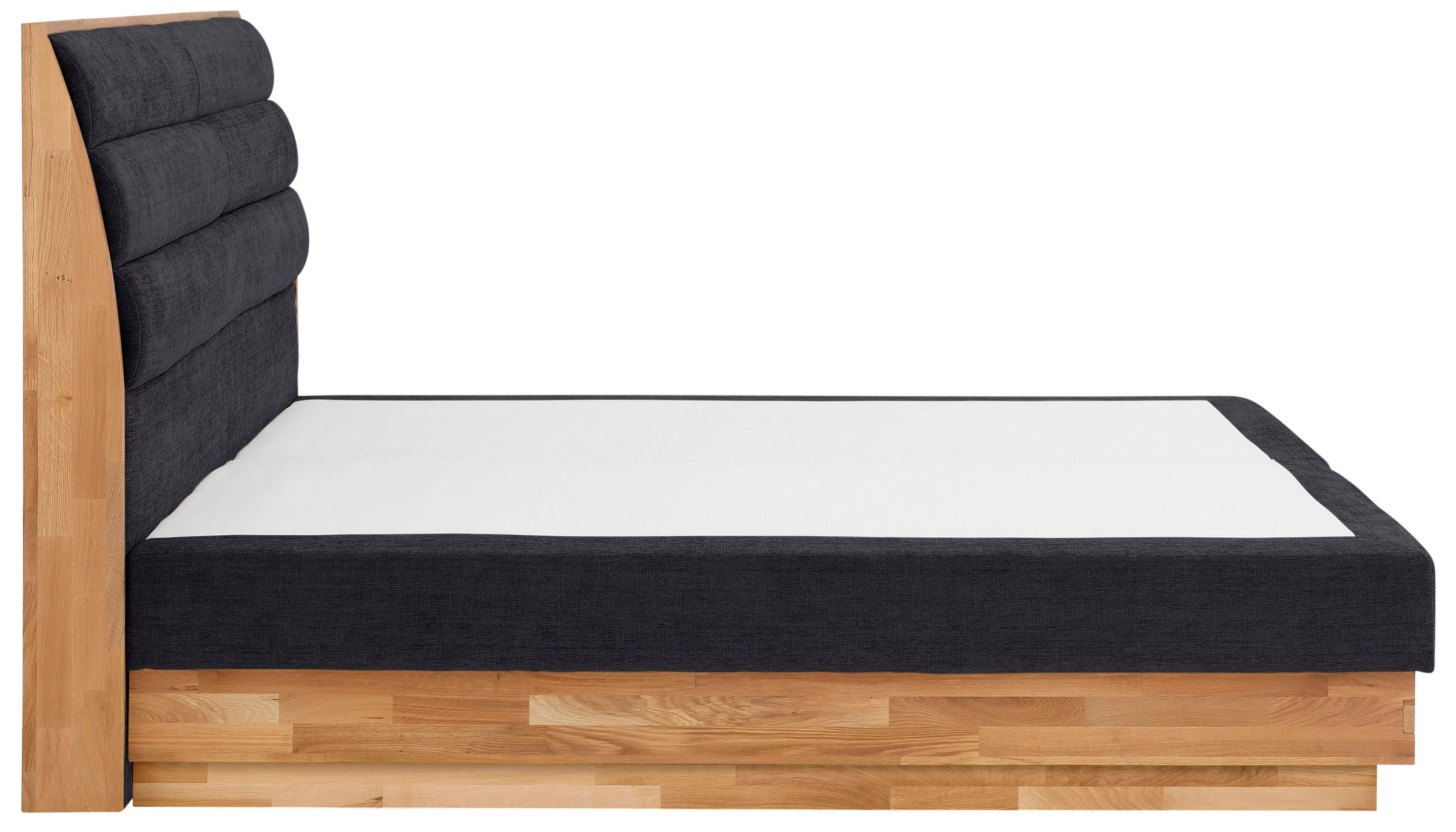 GOODproduct Boxspringbett »Jenna«, ohne LED-Beleuchtung, mit zertifizierten, recycelten Bezugsstoffen